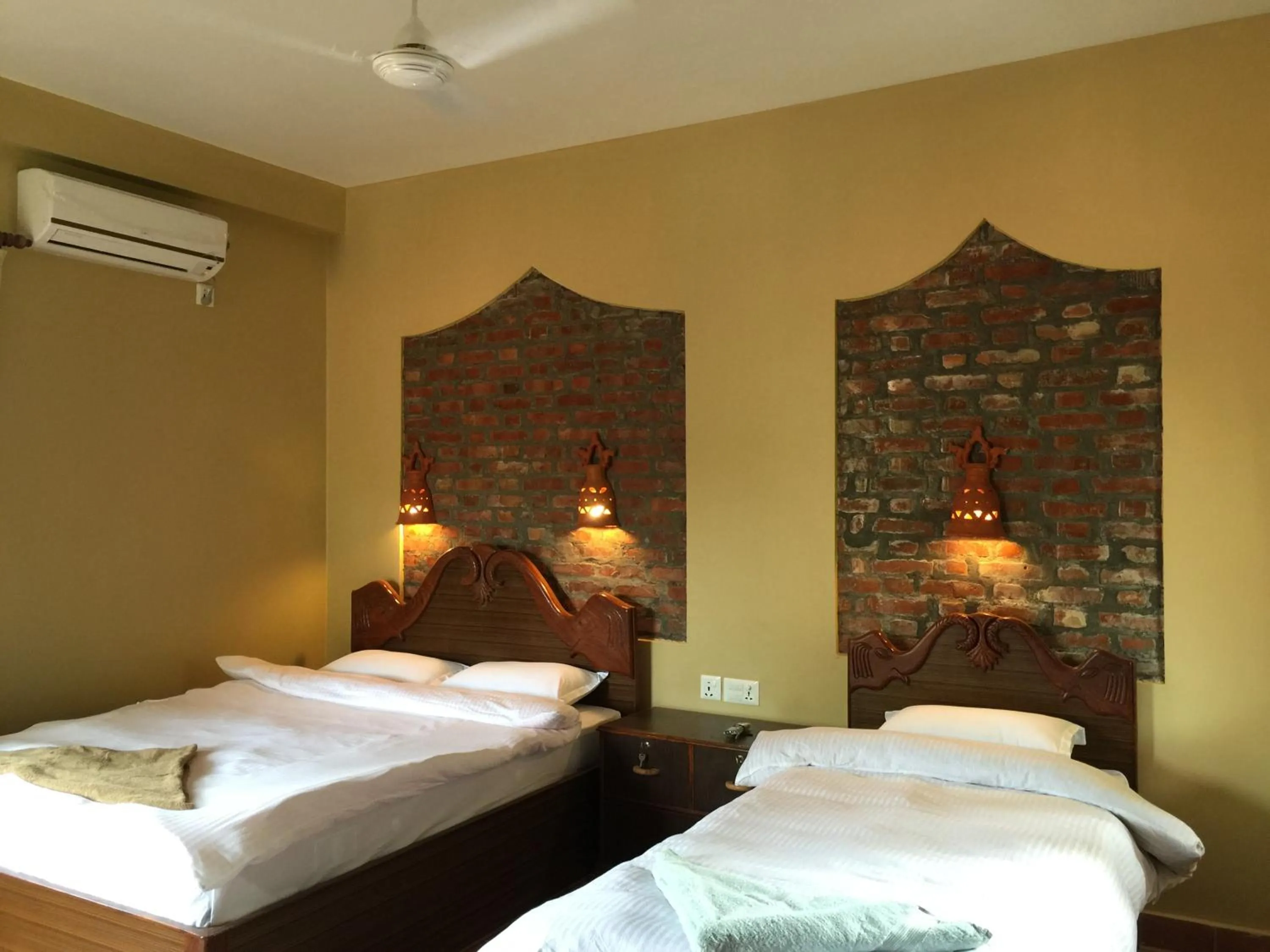 Bed in Chautari Garden Resort