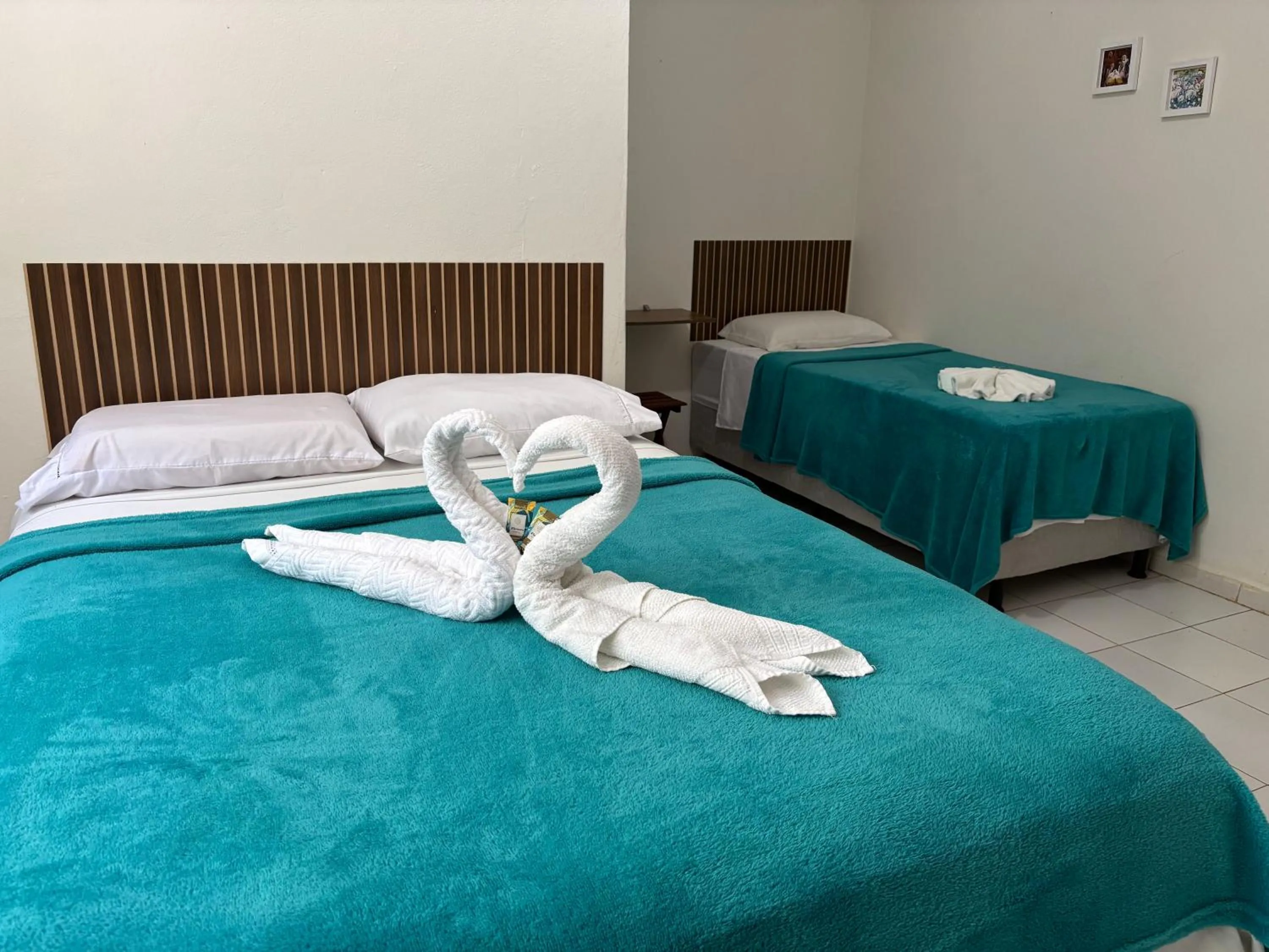 Bed in Pousada Vôo da Águia