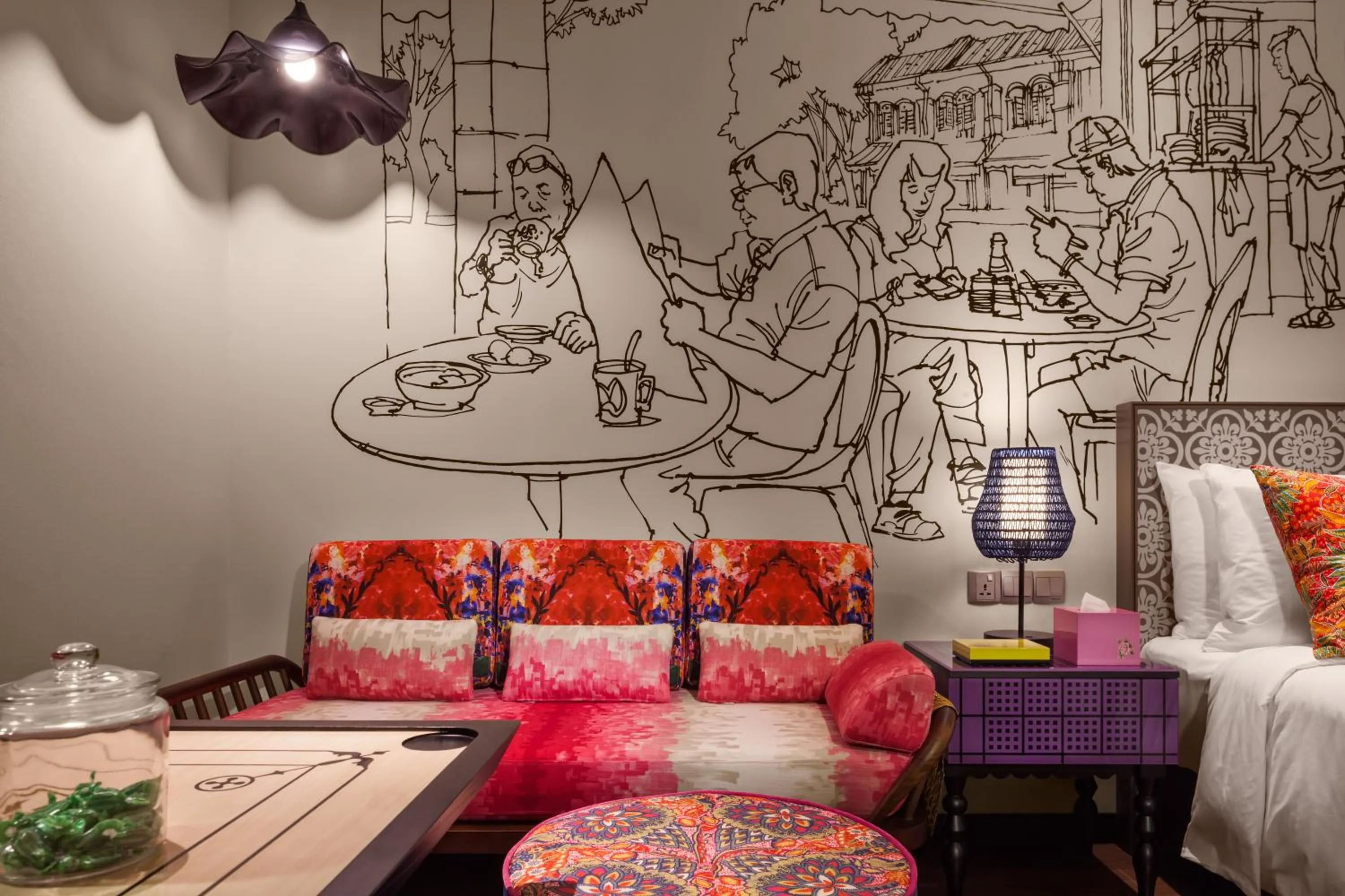 Seating area in Hotel Indigo Singapore Katong by IHG