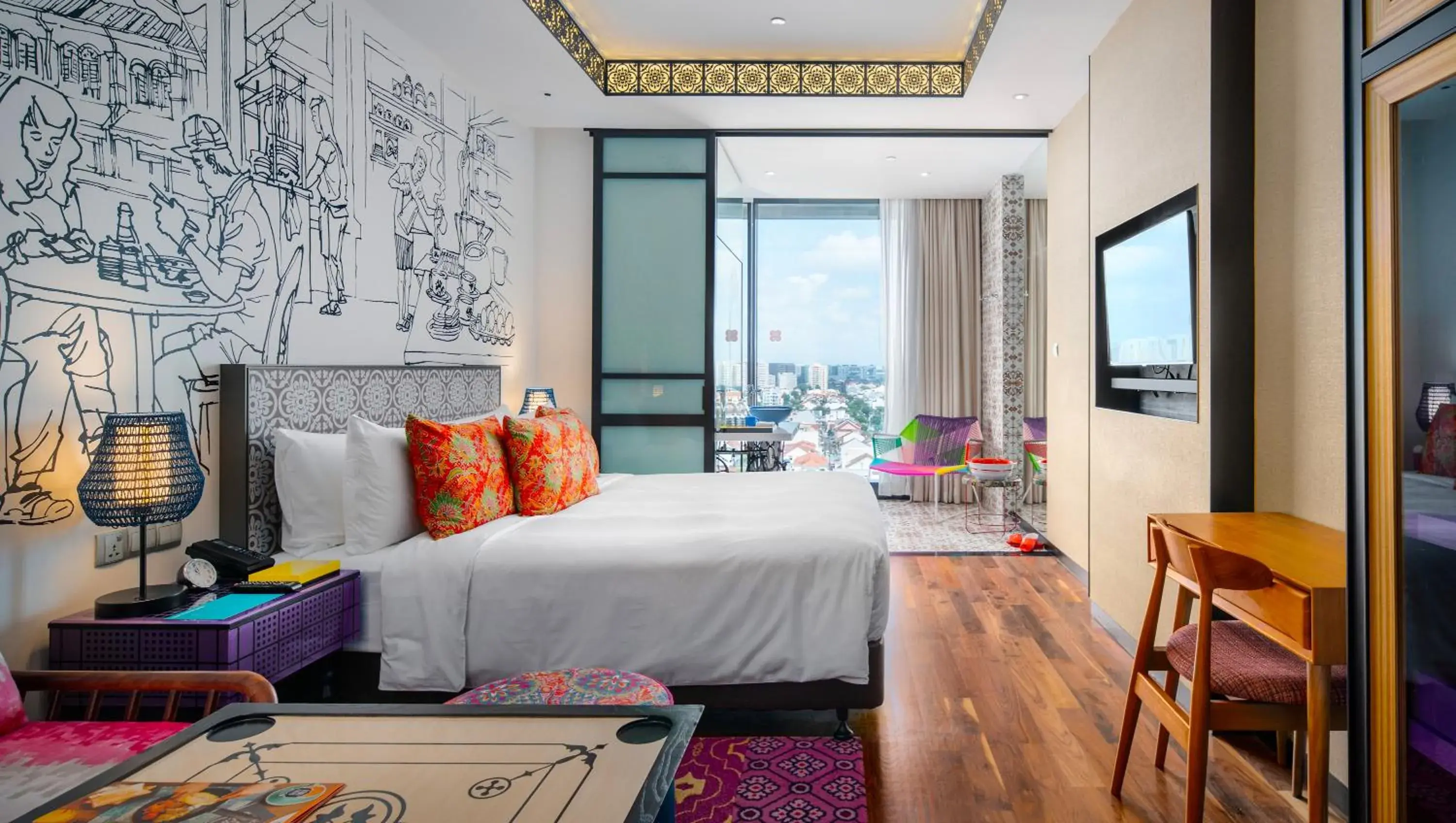Standard King Room with Heritage View in Hotel Indigo Singapore Katong by IHG Standard King Room with Heritage View in Hotel Indigo Singapore Katong by IHG