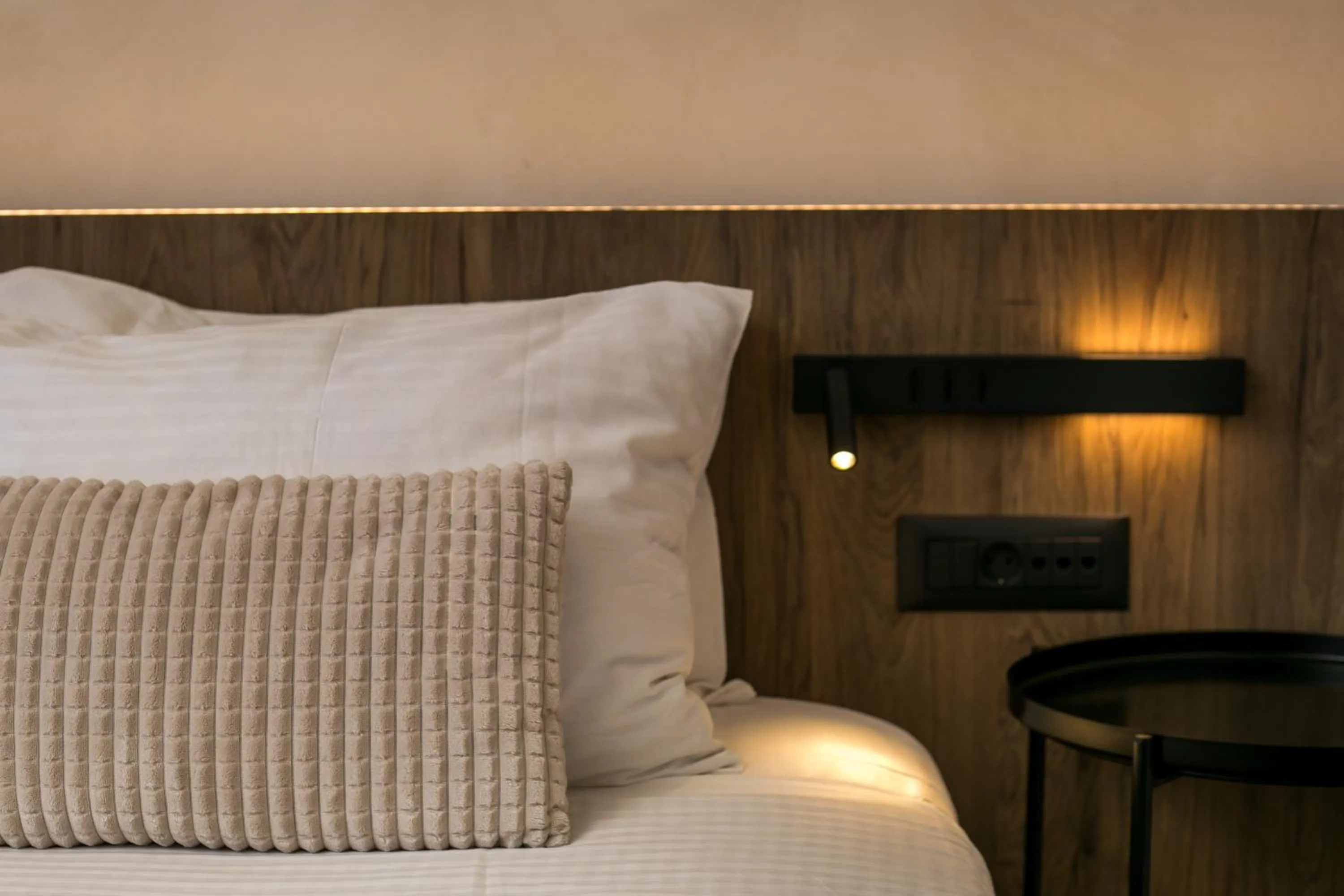 Bed in Ano Kampos Hotel