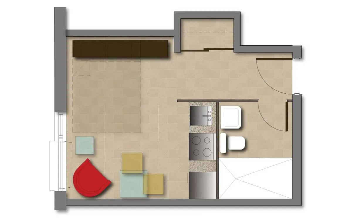 Floor plan in Cjour Apartments