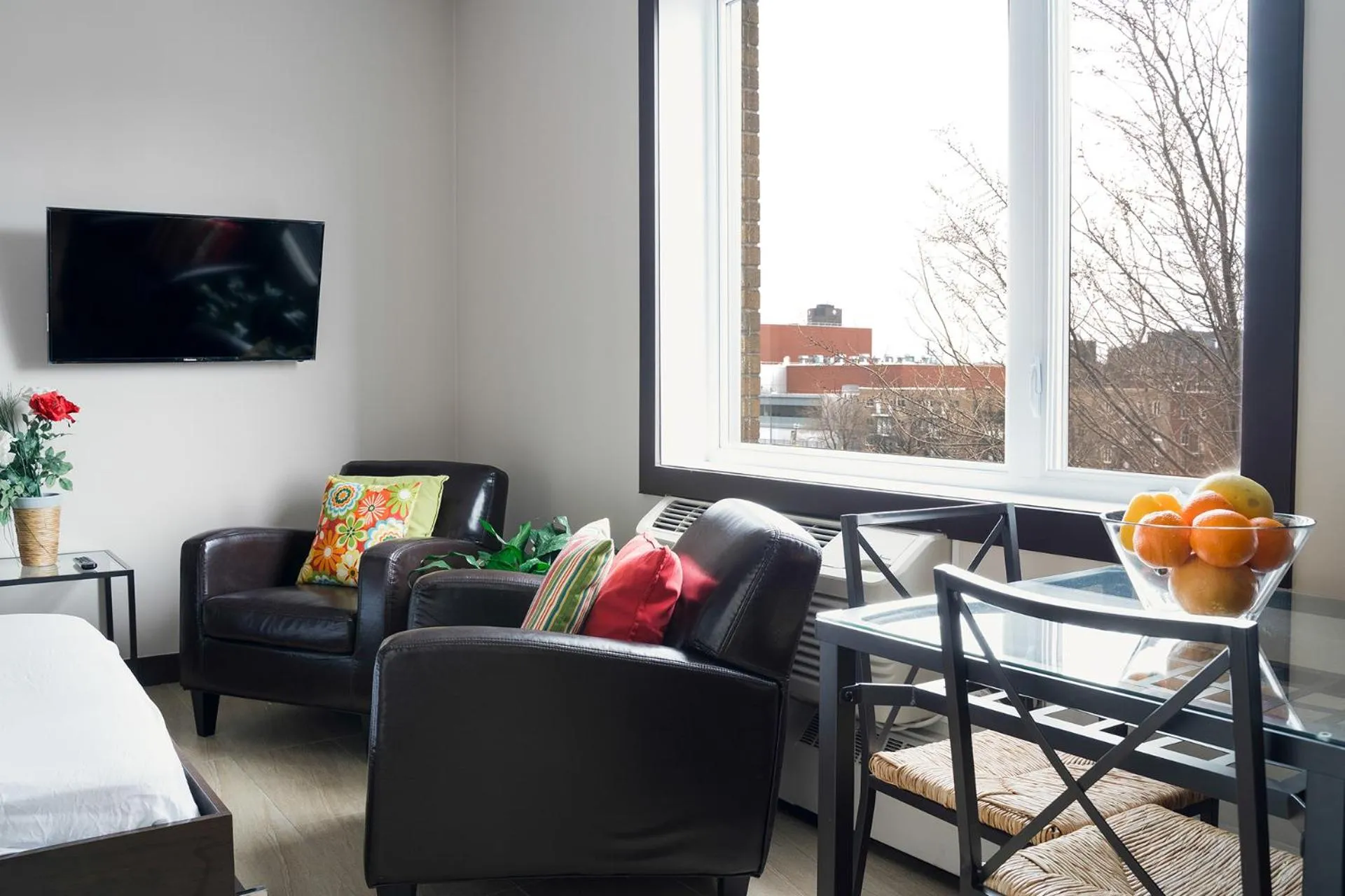 Seating area in Cjour Apartments