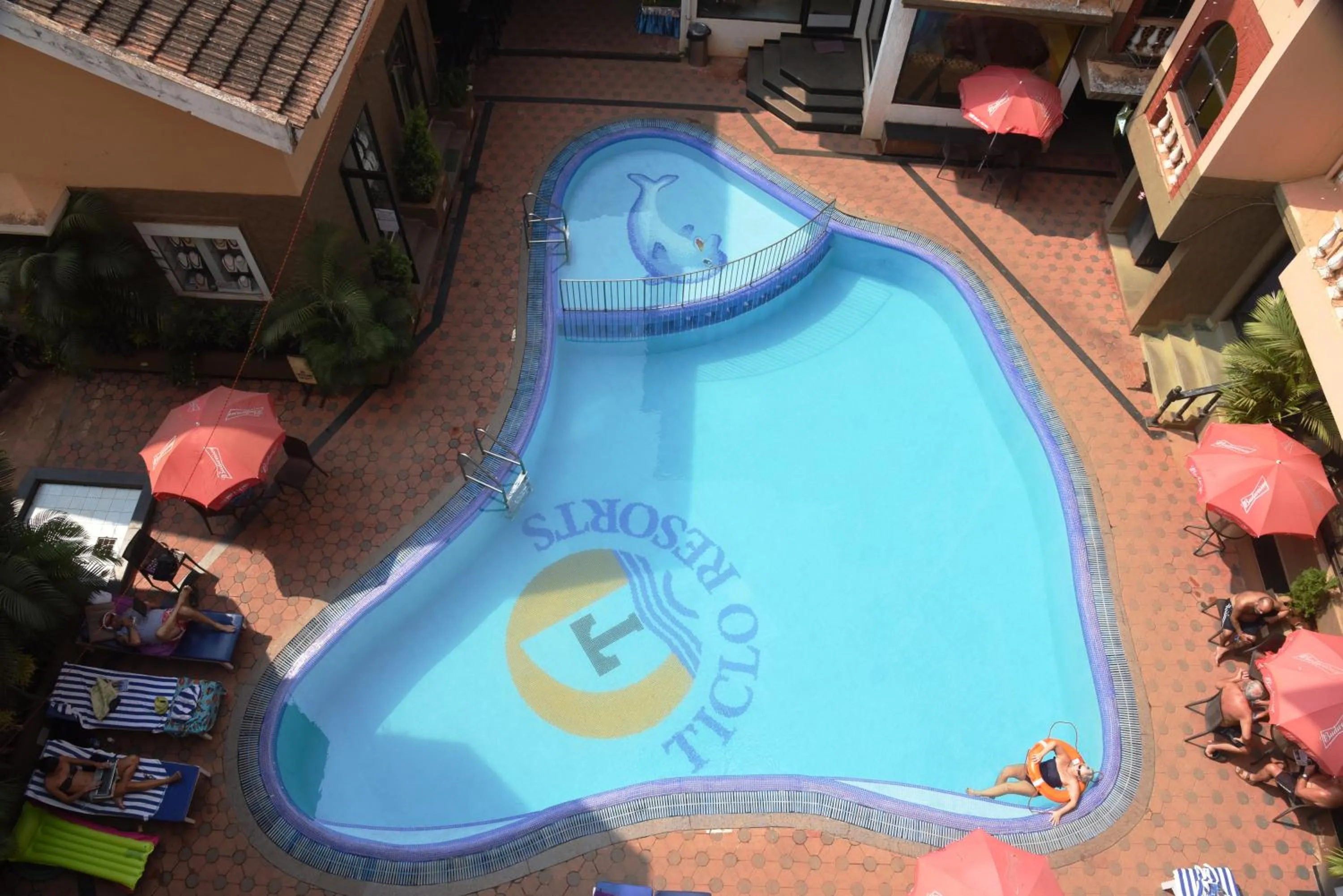 Pool view in Ticlo Resorts