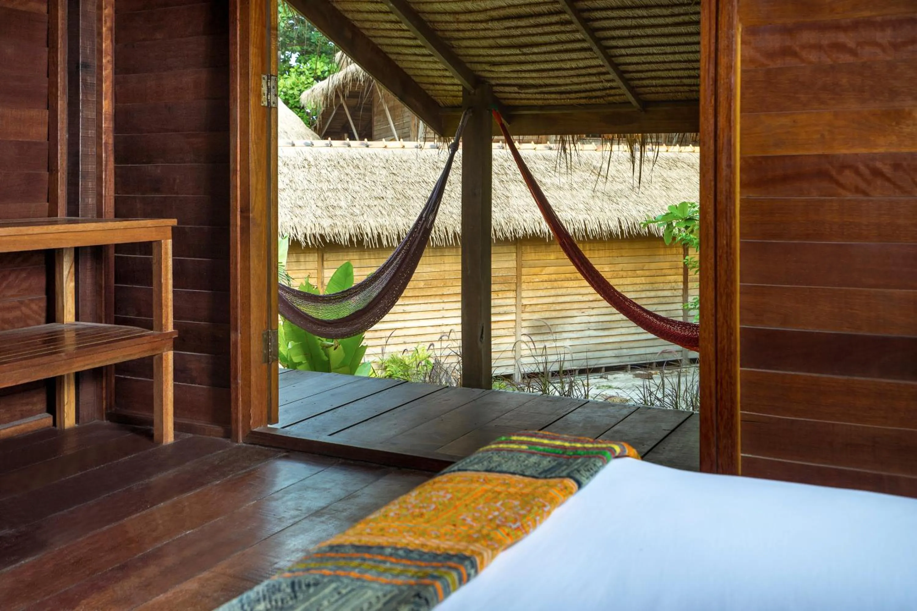 Balcony/Terrace, Bed in Castaway Resort Koh Lipe