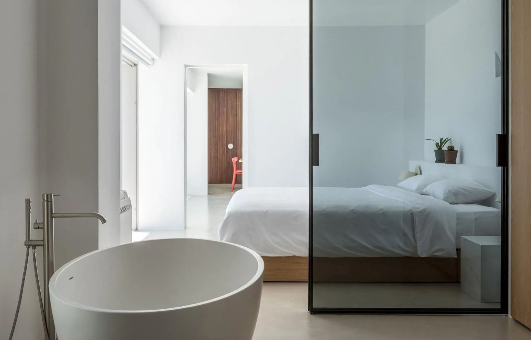 Bedroom, Bed in Santorini Heights