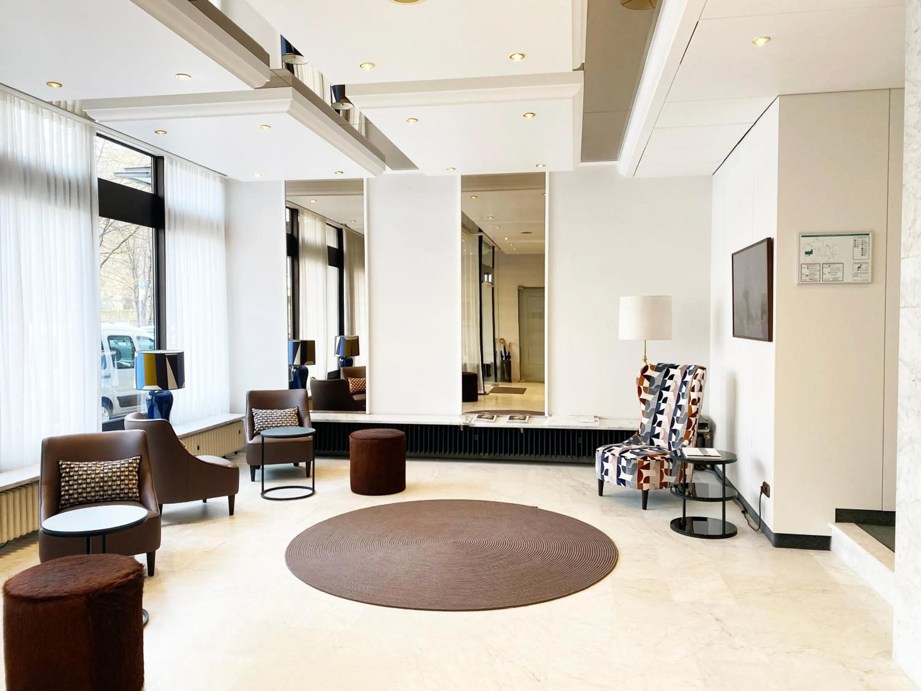 Lobby or reception in domus Hotel
