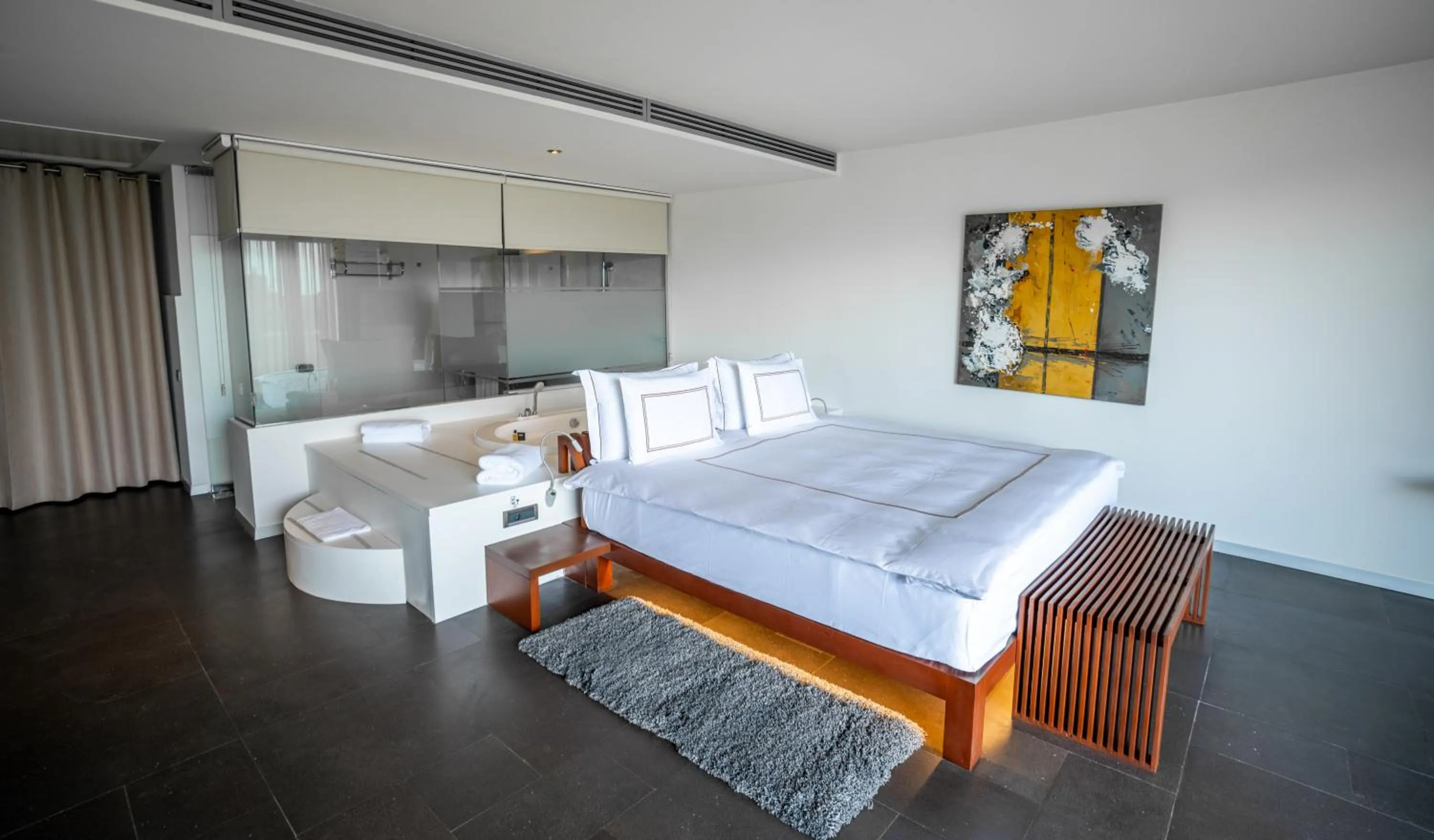 View (from property/room), Bed in Kuum Hotel & Spa