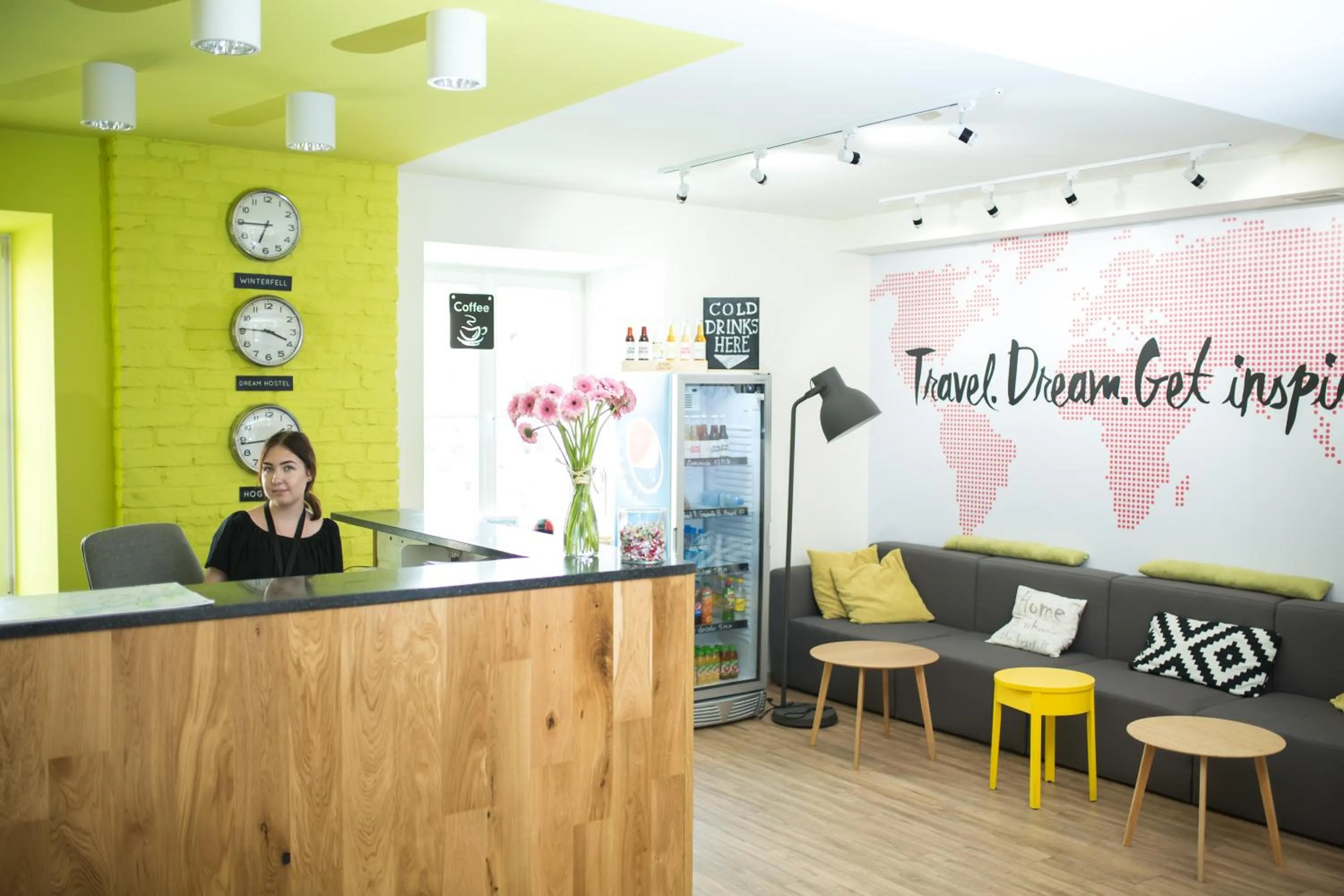 Lobby or reception in Safestay Warsaw Old Town