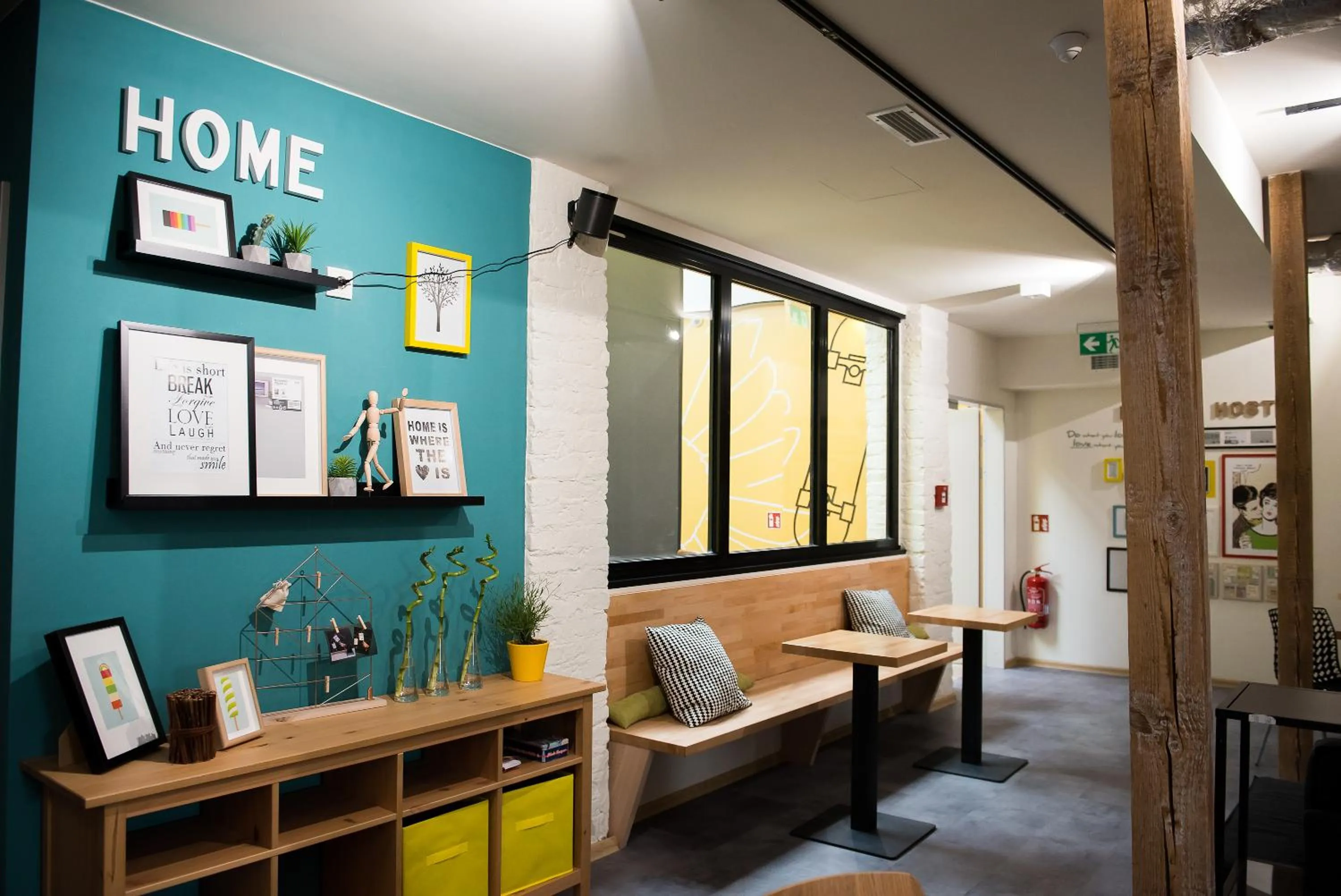 Living room in Safestay Warsaw Old Town