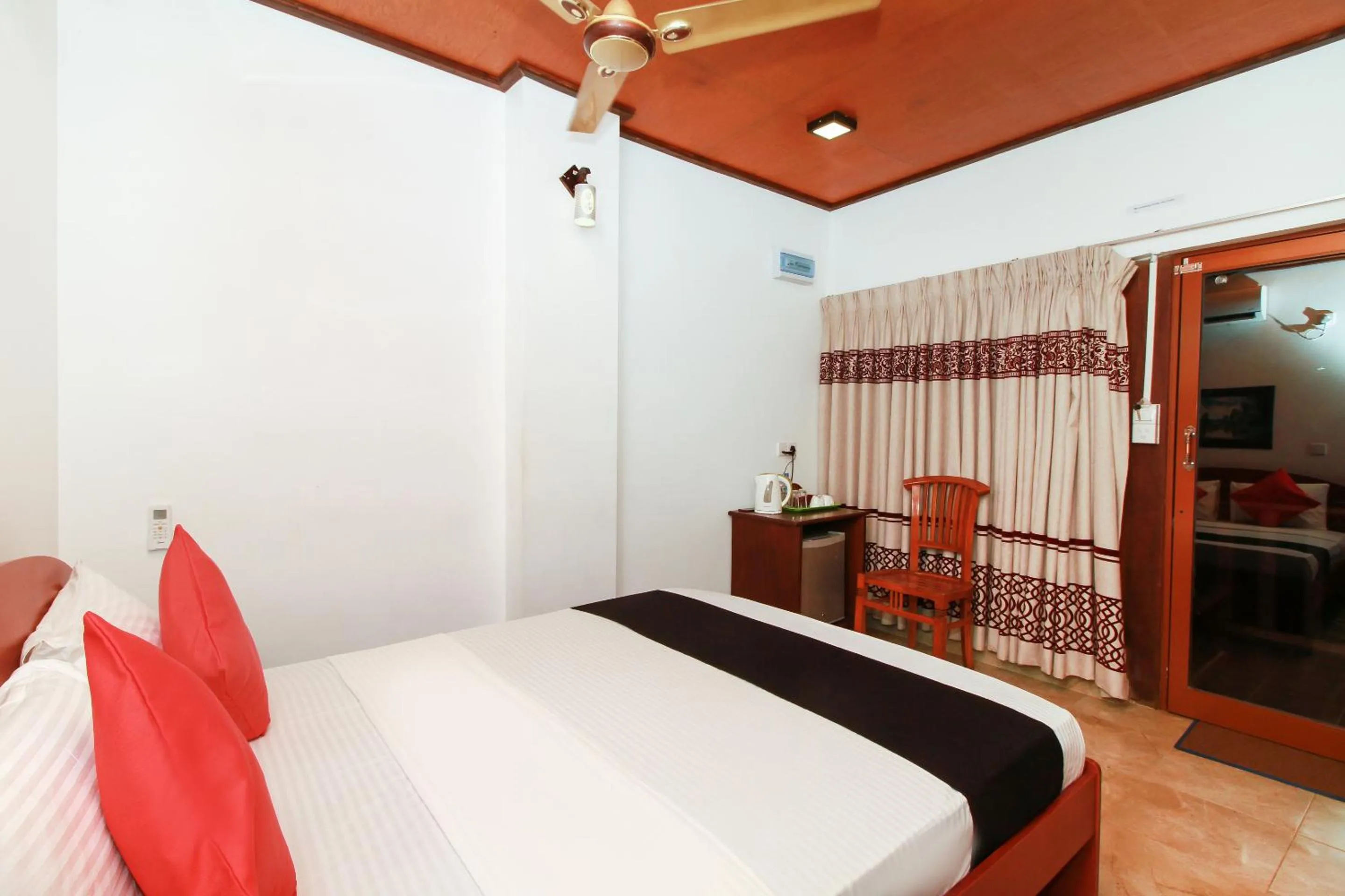 Bed in JKAB Beach Resort