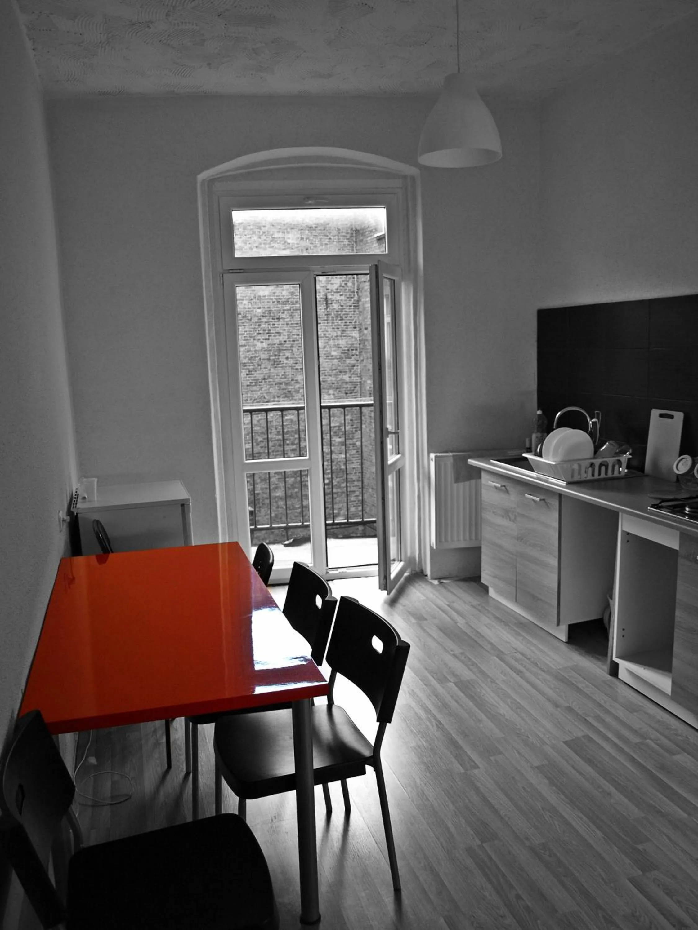 Kitchen or kitchenette in Kaktus Guest House