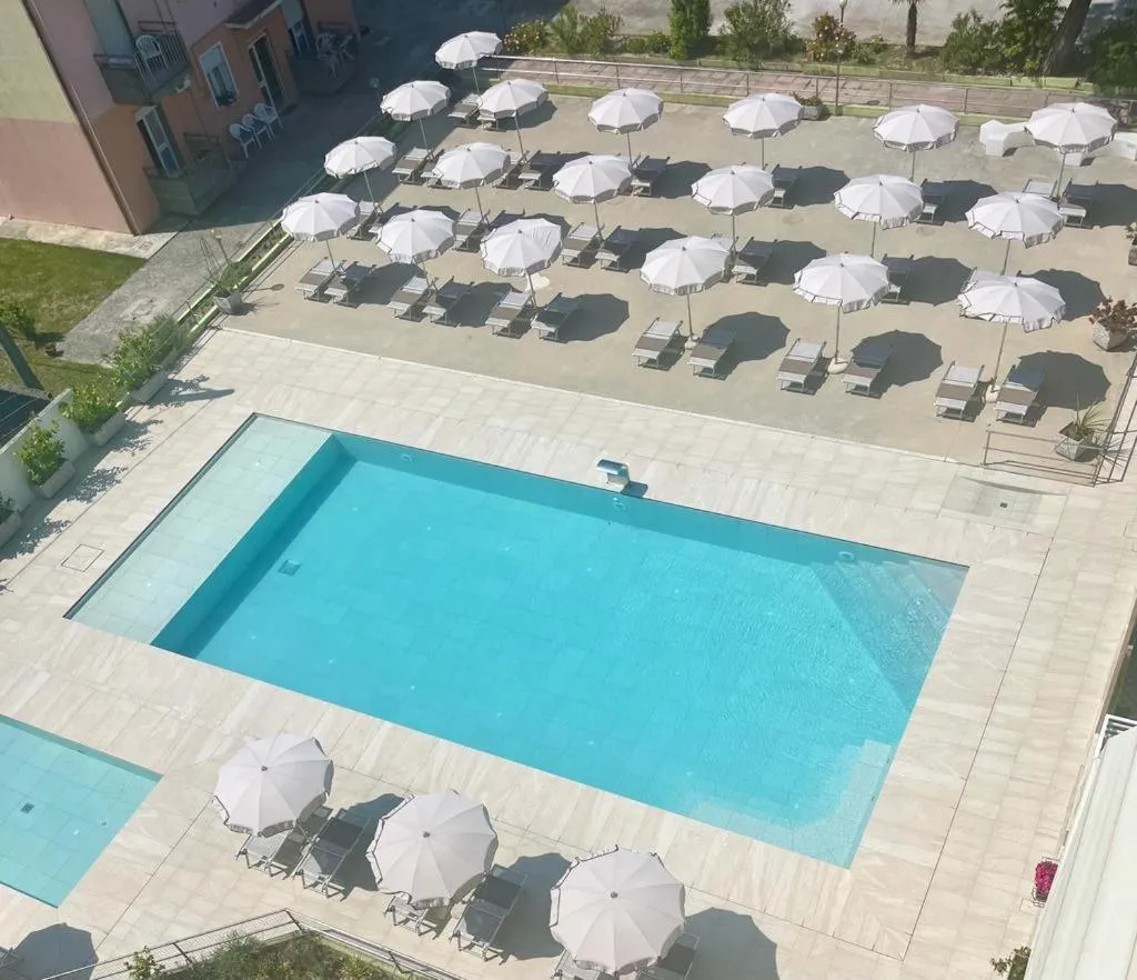 Pool view in Hotel Vianello