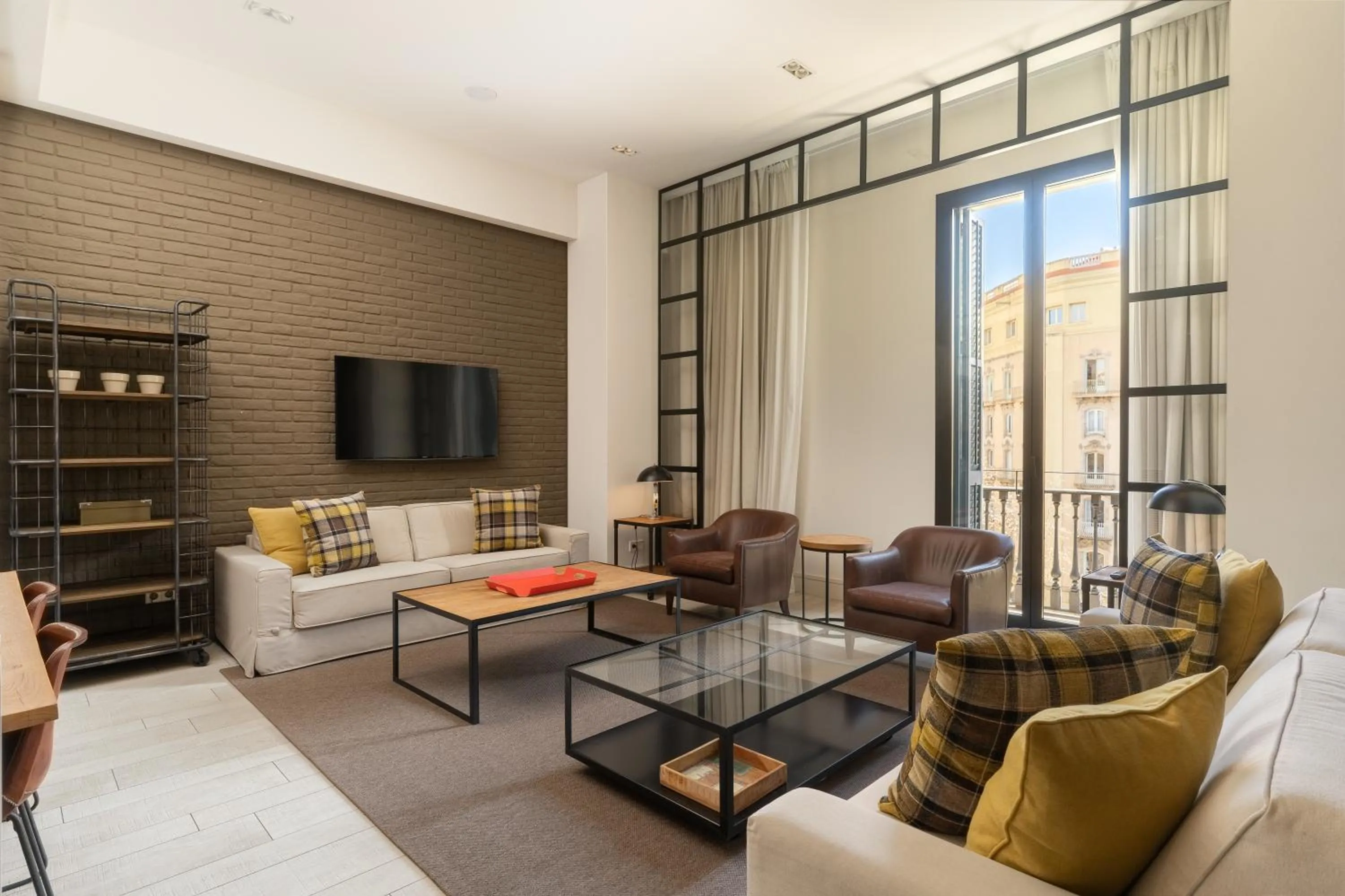 Living room in Midtown Apartments