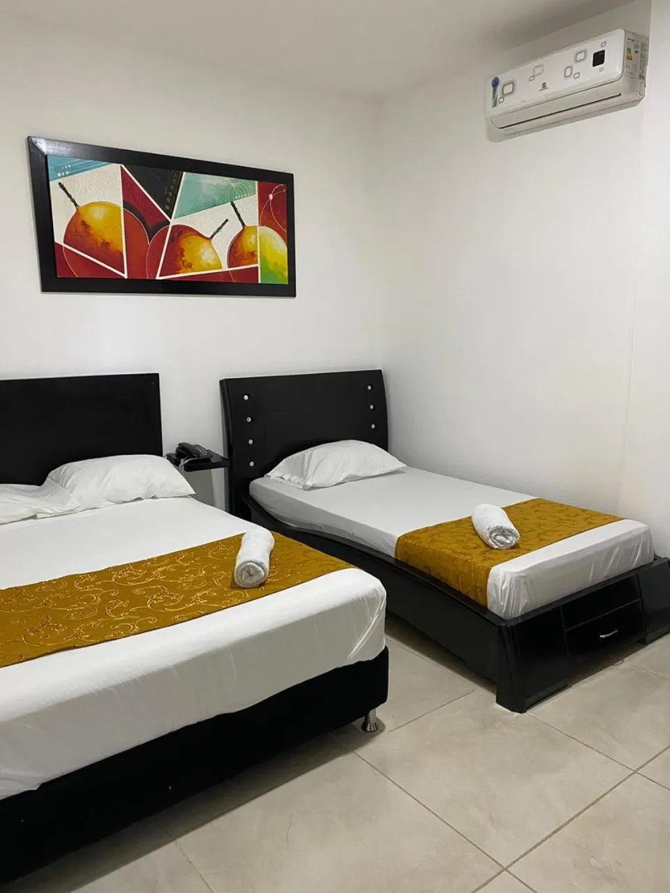 Bed in Hotel Diamonds