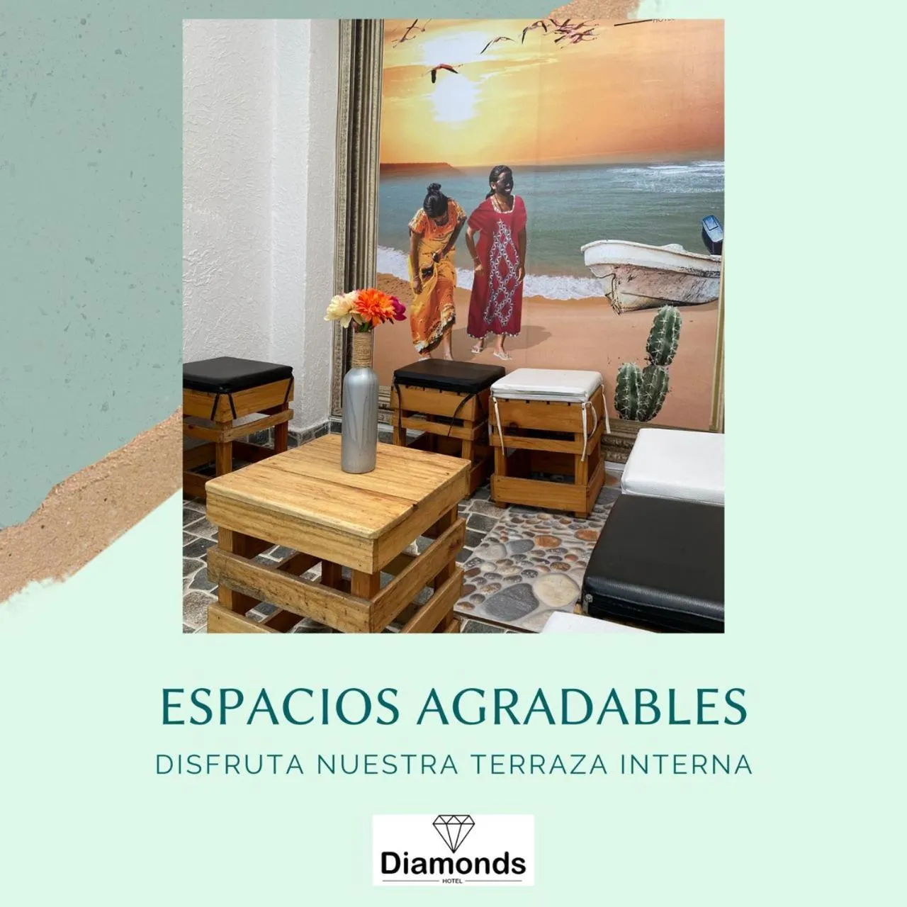 Patio in Hotel Diamonds