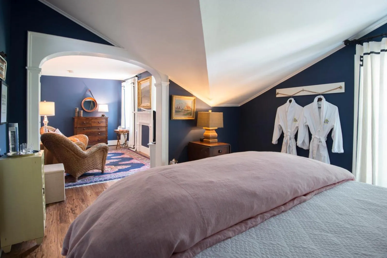 Photo of the whole room, Bed in 34 State "Historic Luxury Suites" Skaneateles