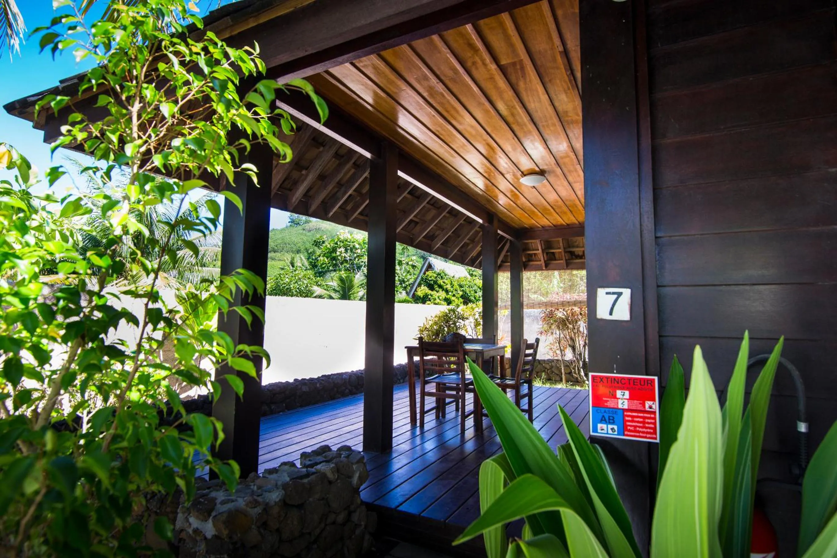 Patio in Oa Oa Lodge