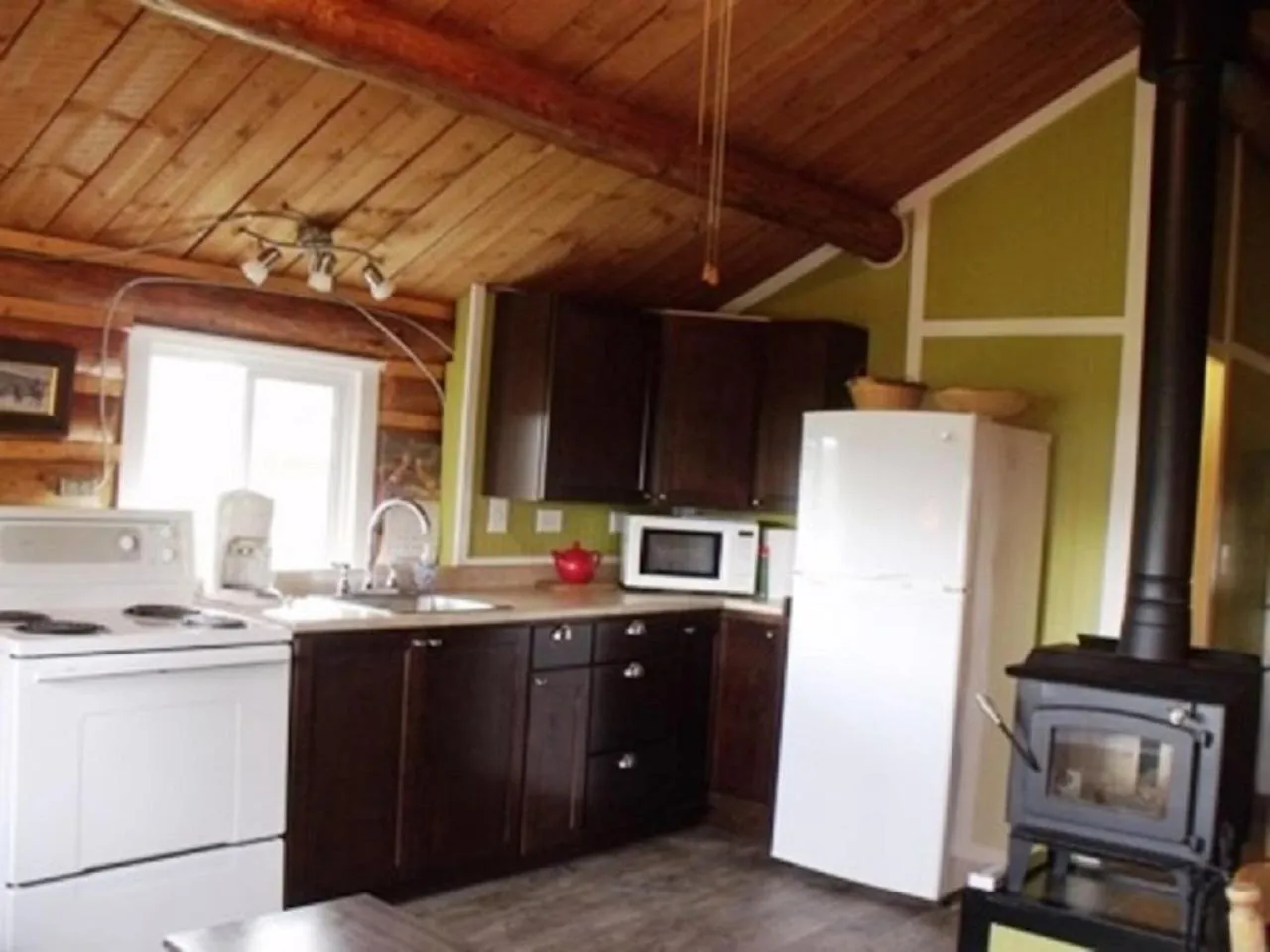 Kitchen or kitchenette in Nimpo Lake Resort