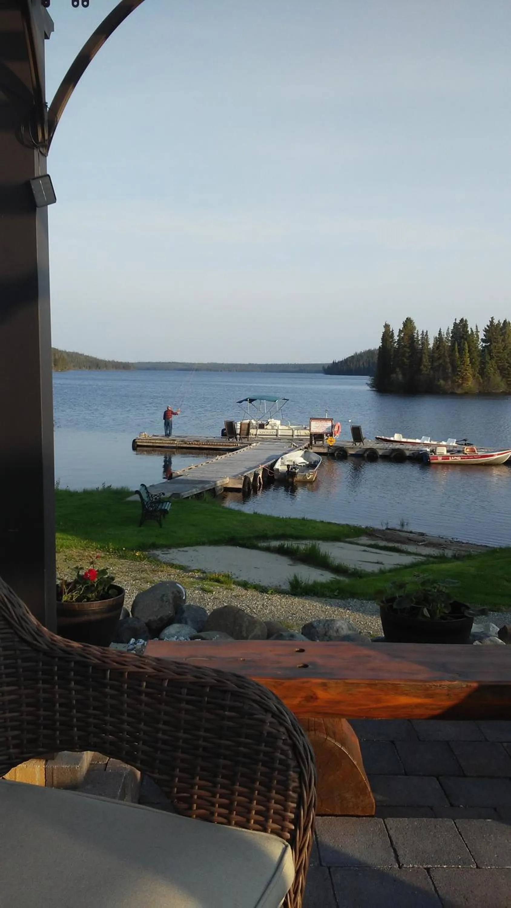 Beach in Nimpo Lake Resort