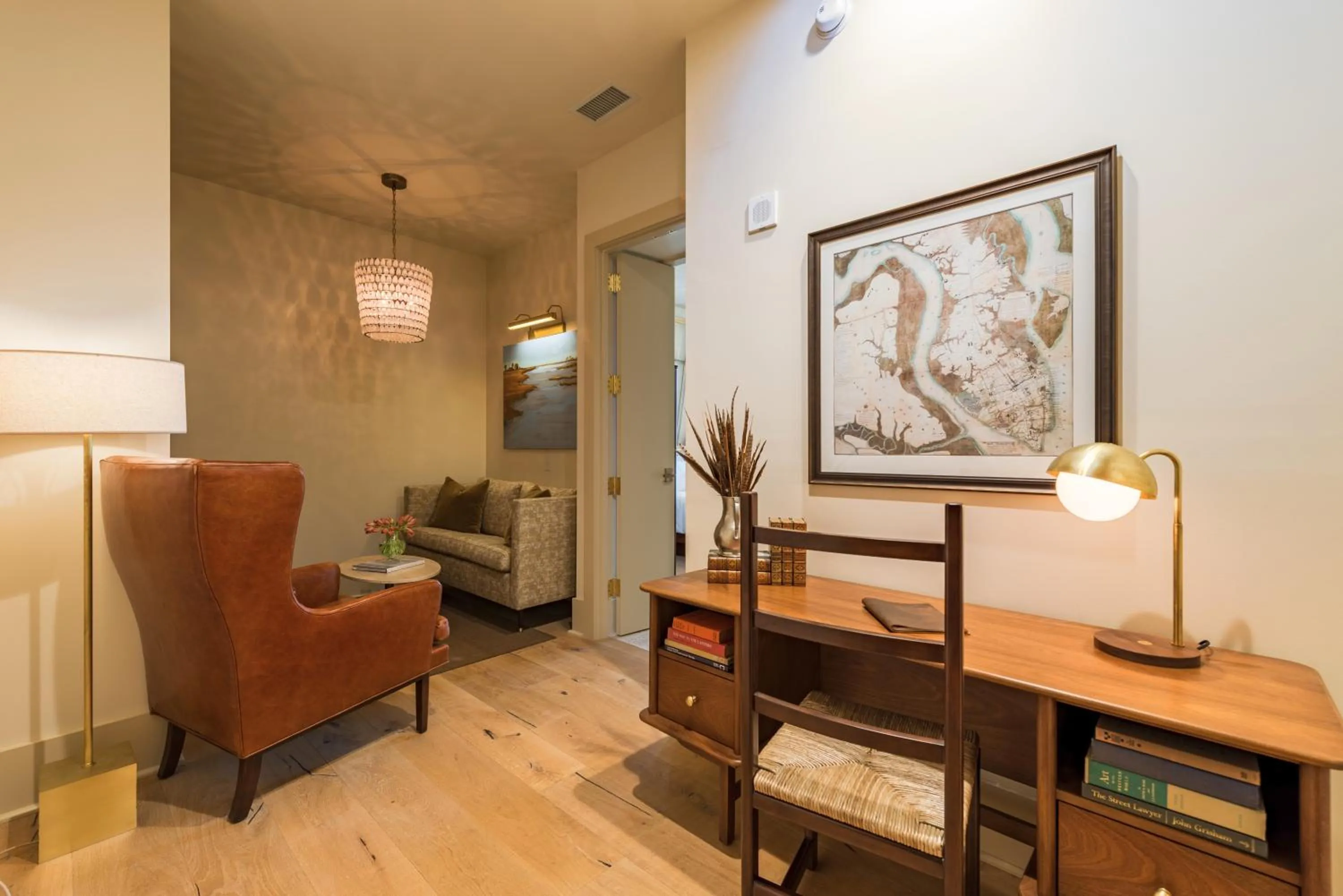 Seating area in The Dewberry Charleston