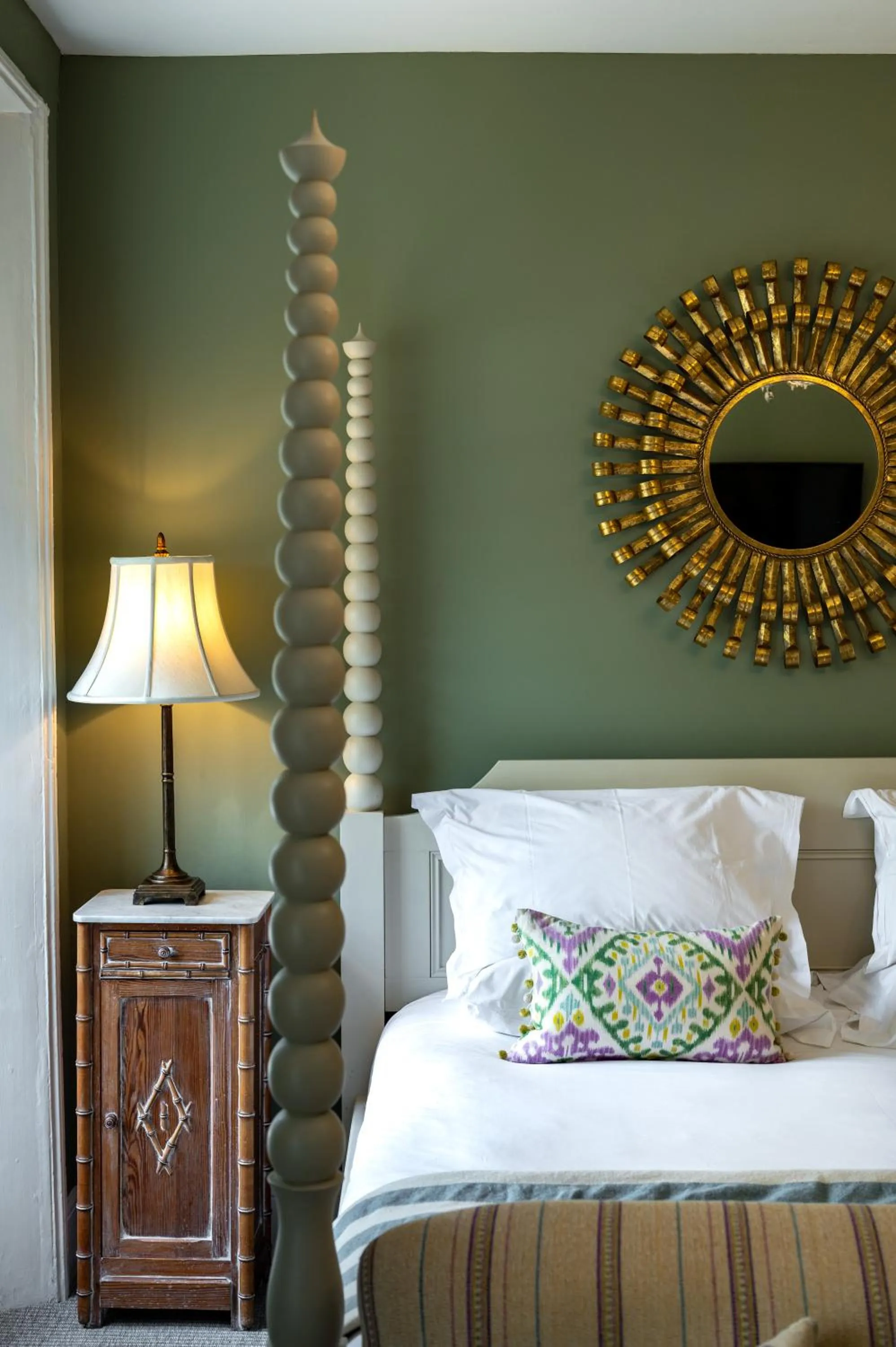 Bed in The Assembly House in central Norwich