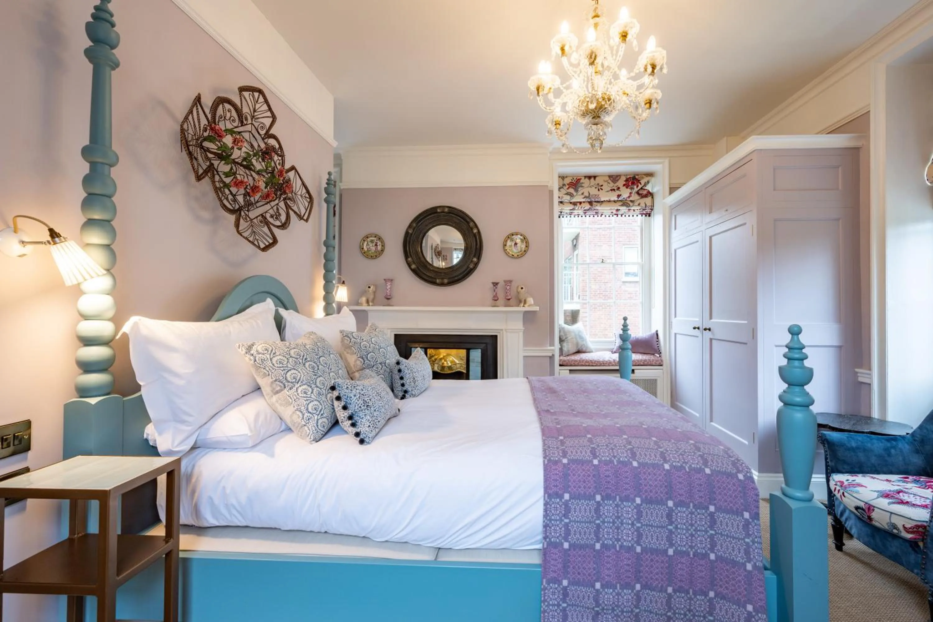 Bed in The Assembly House in central Norwich