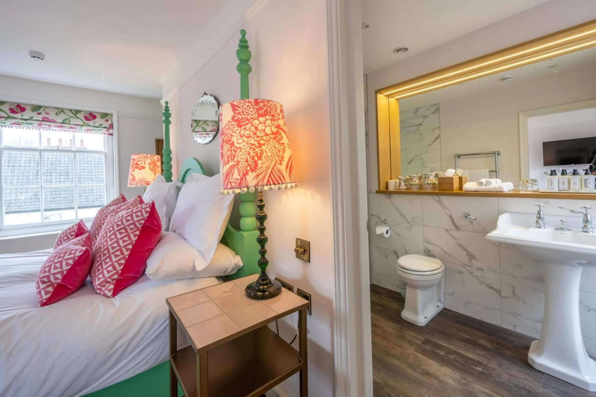 Bed in The Assembly House in central Norwich