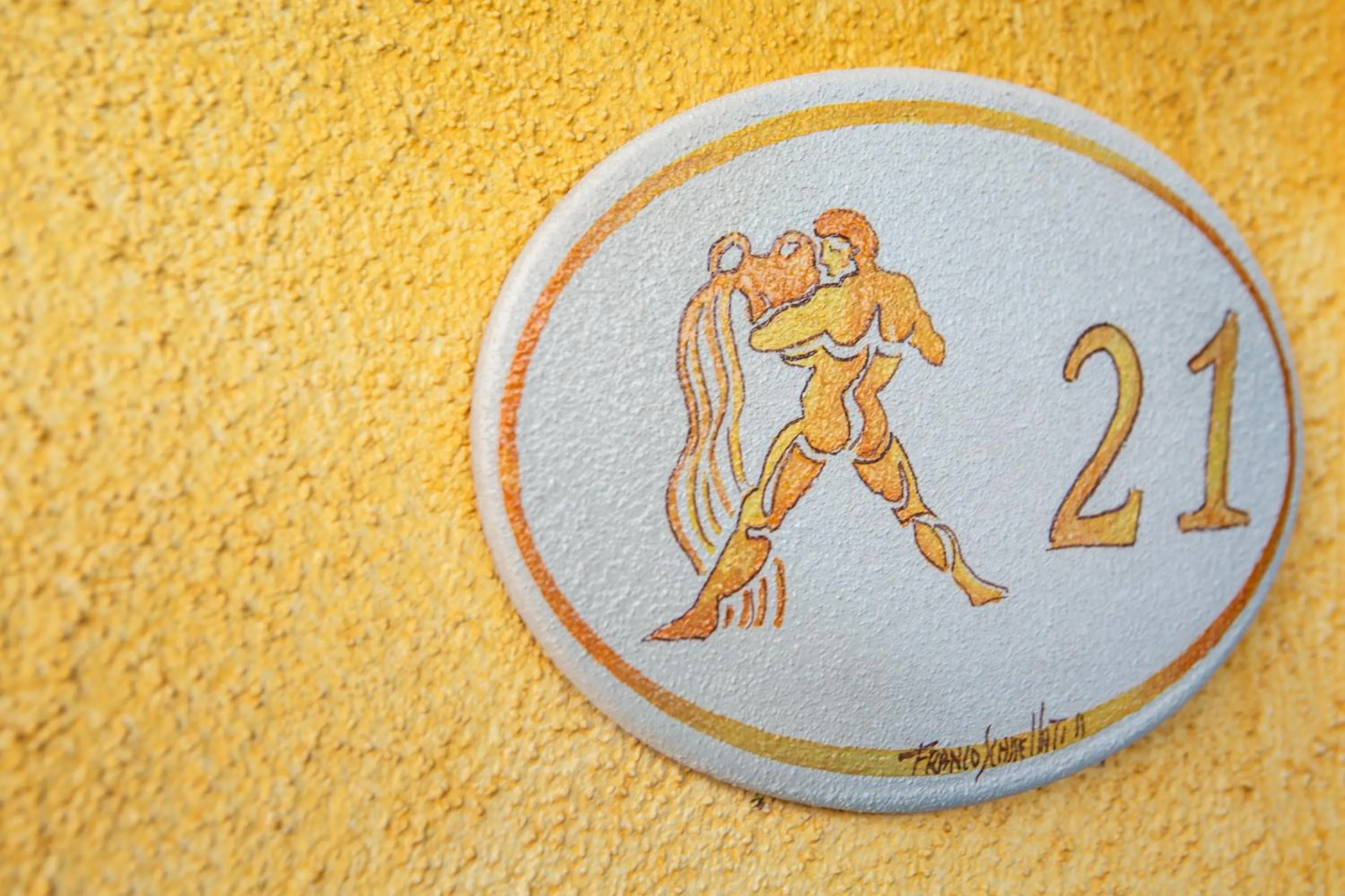 Decorative detail in Appartamenti Residence Zodiaco