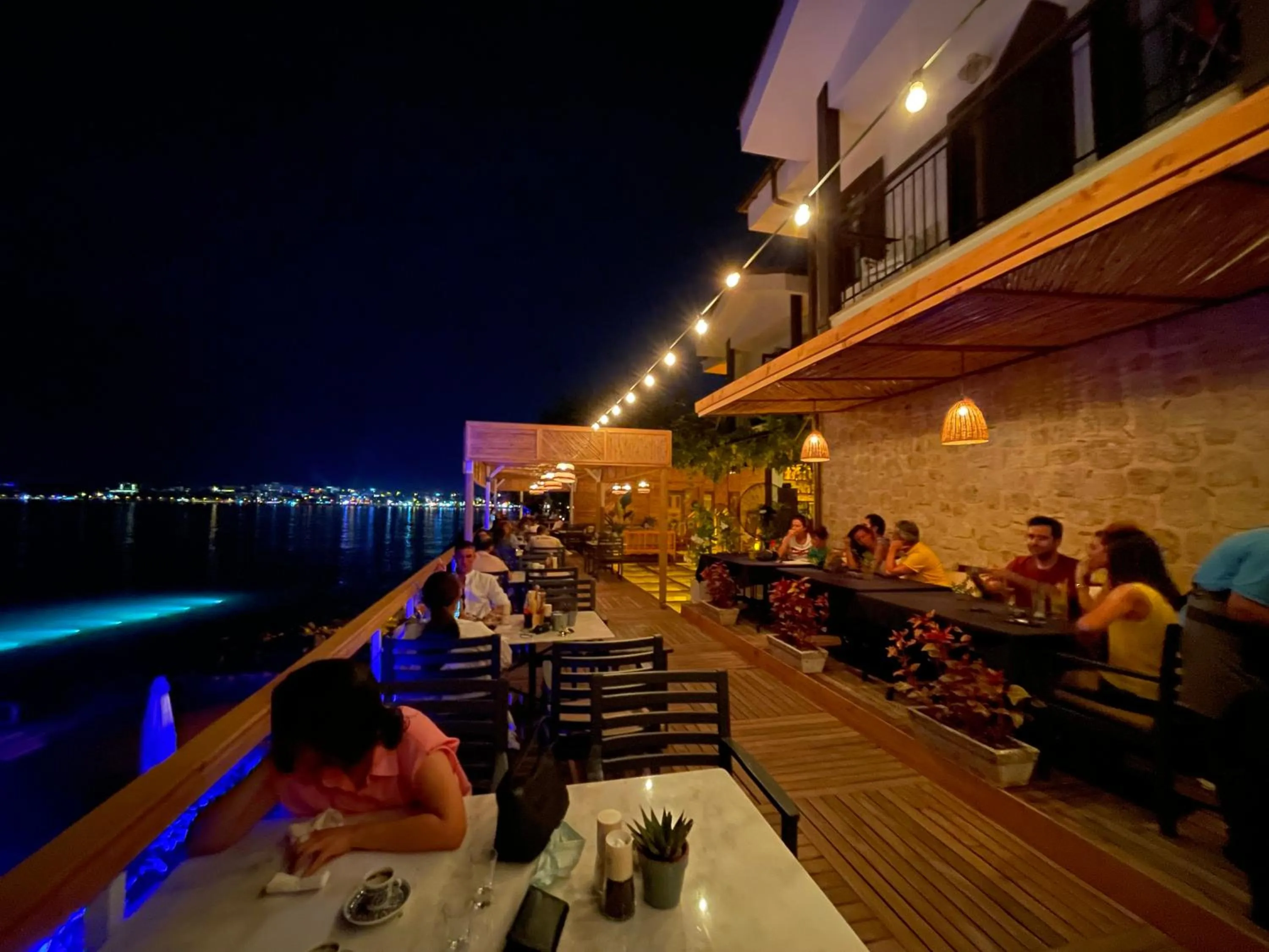 Patio in Side Kleopatra Hotel