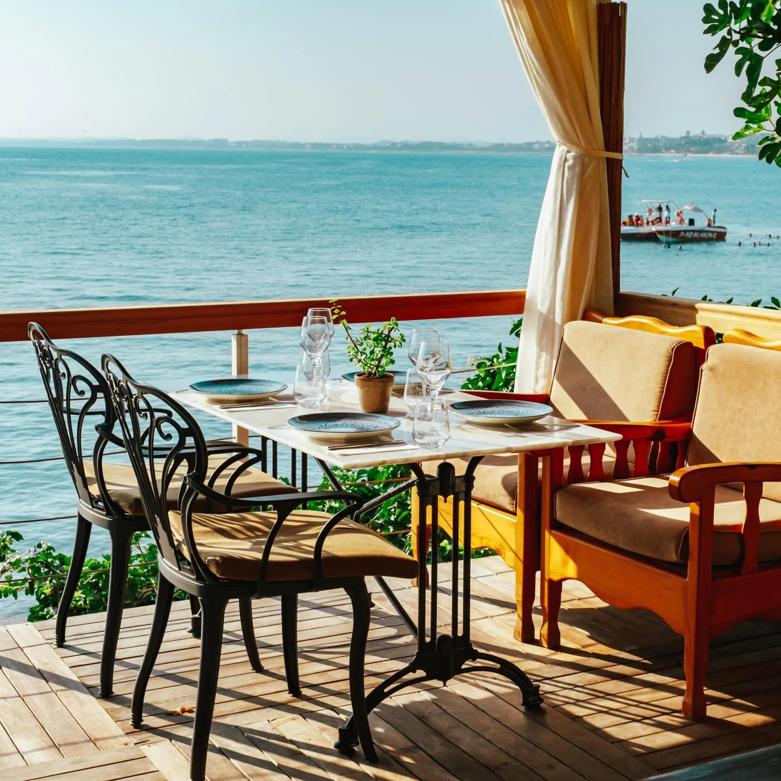 Patio in Side Kleopatra Hotel