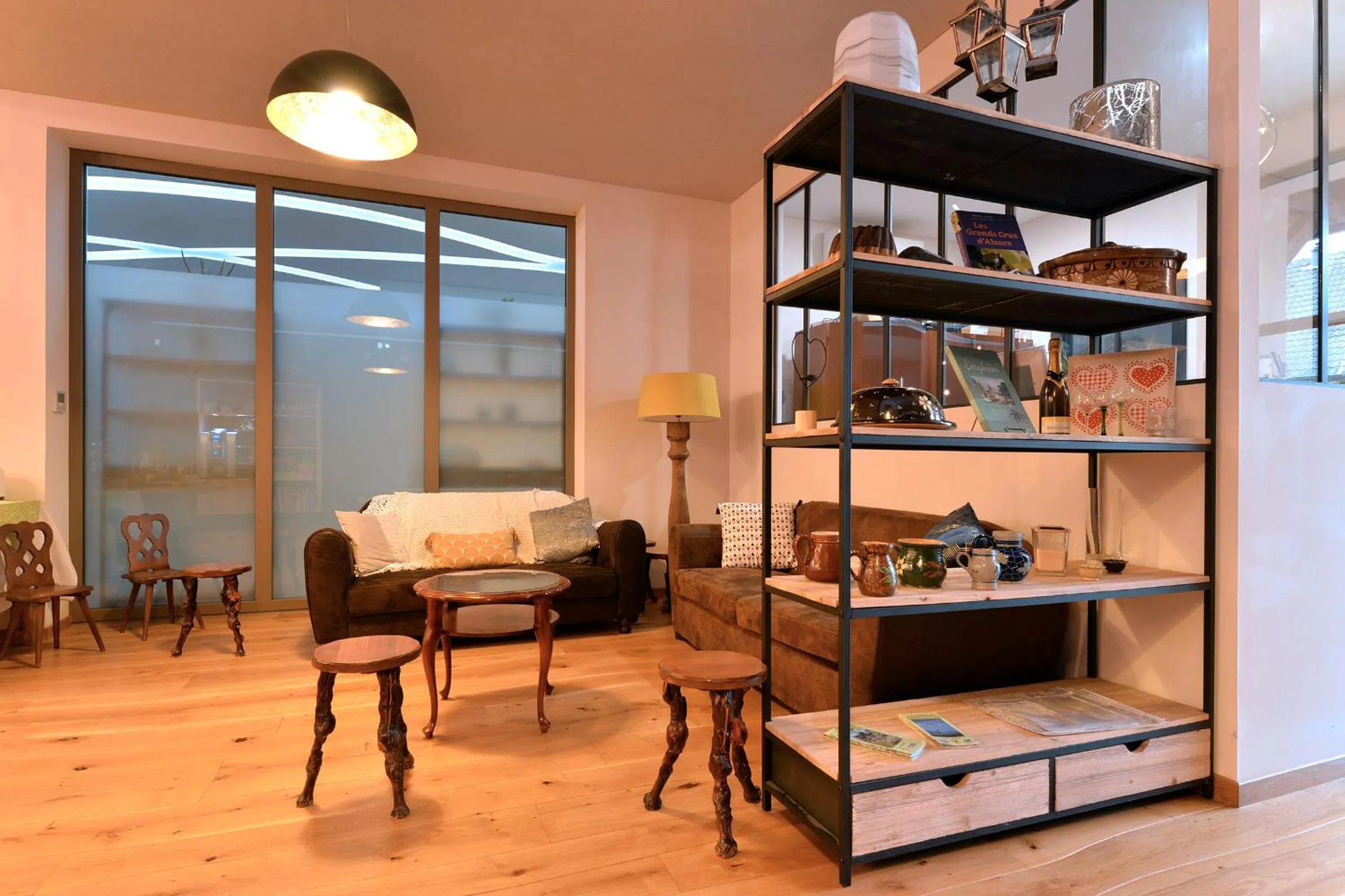 Living room in L'éclos des vignes - Appartements haut de gamme avec Spa