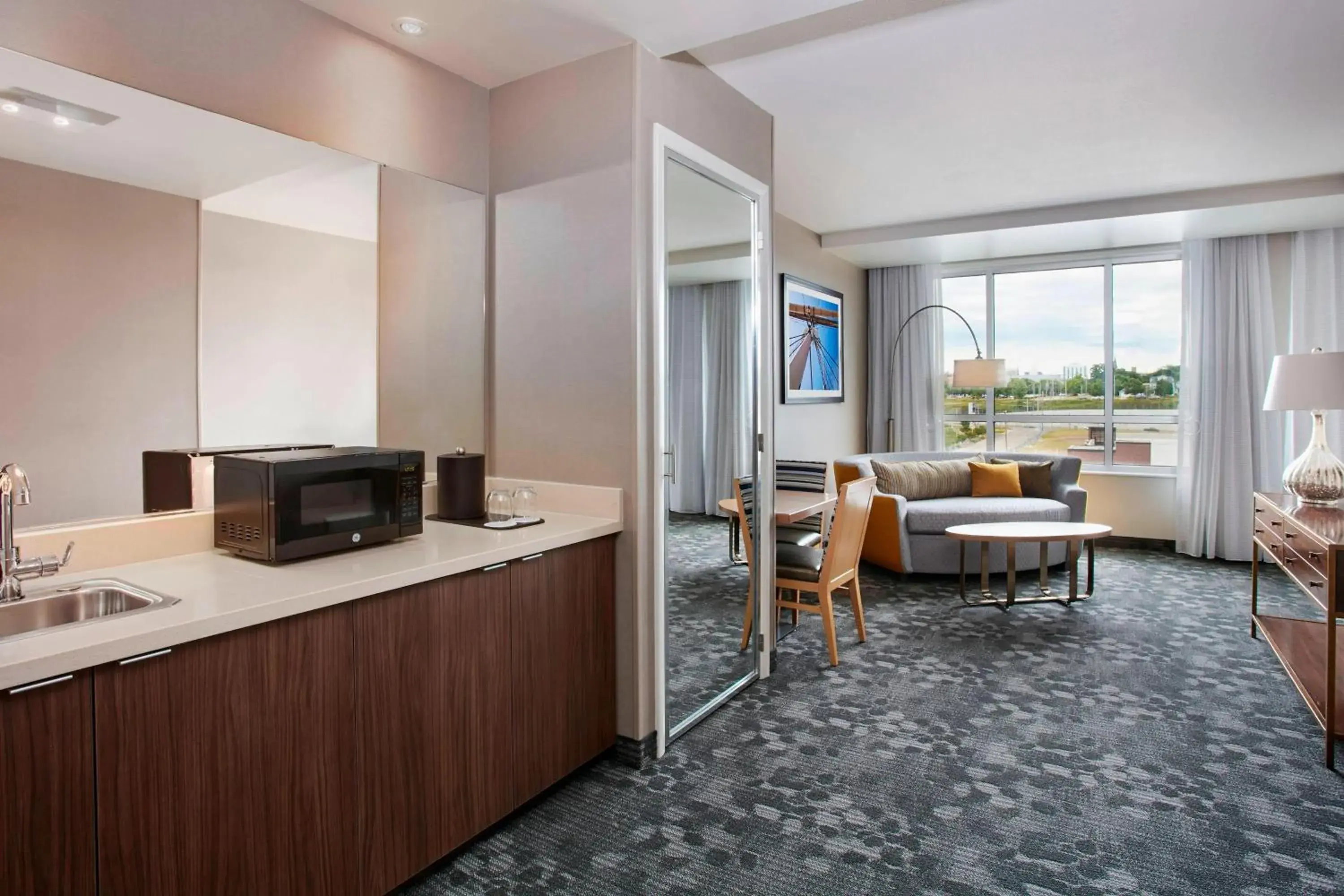 Junior Suite, 1 King, Sofa bed, Bay view in Courtyard by Marriott Erie Bayfront Junior Suite, 1 King, Sofa bed, Bay view in Courtyard by Marriott Erie Bayfront