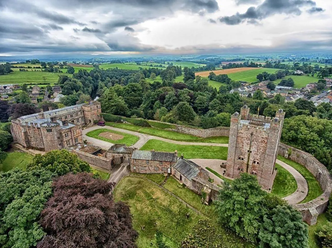 Bird's eye view in Appleby Castle