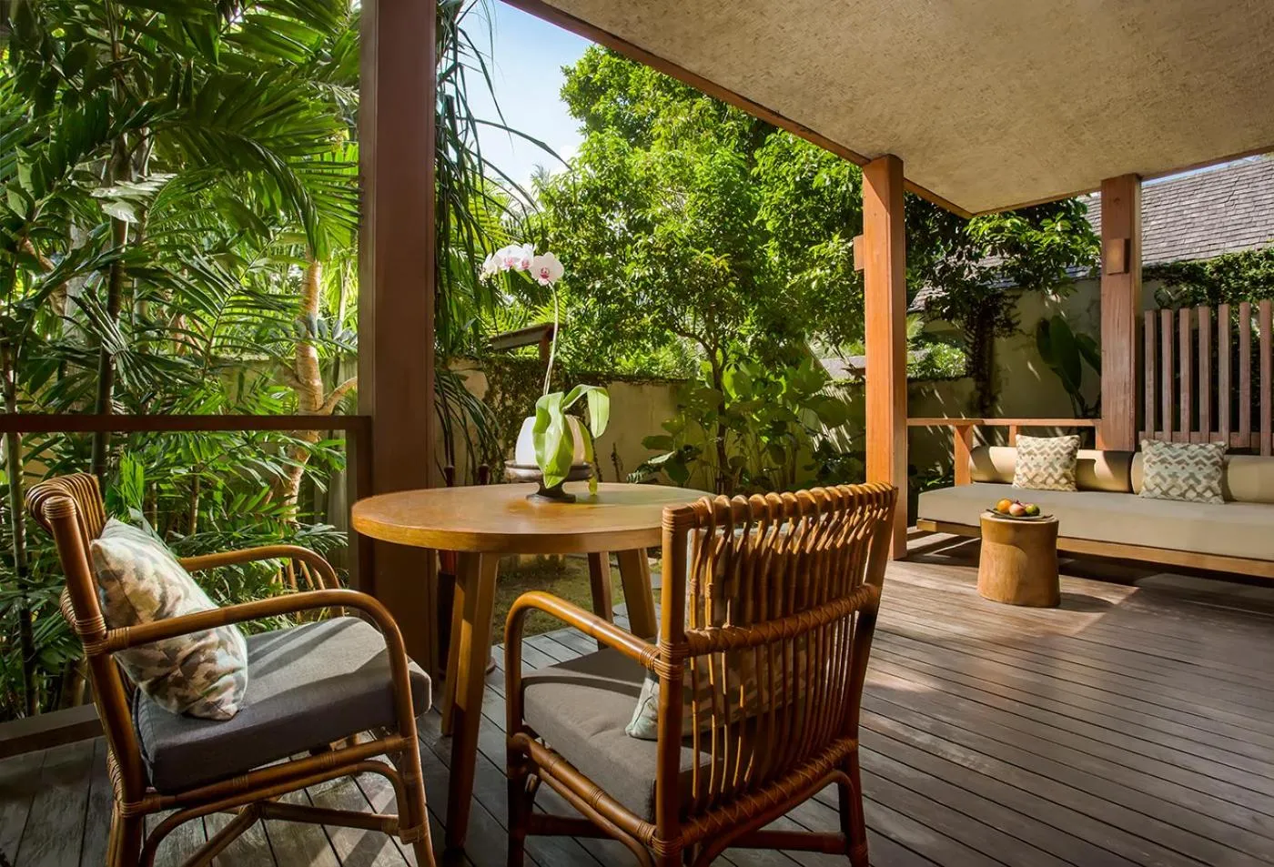 Garden view in Jeeva Santai Villas