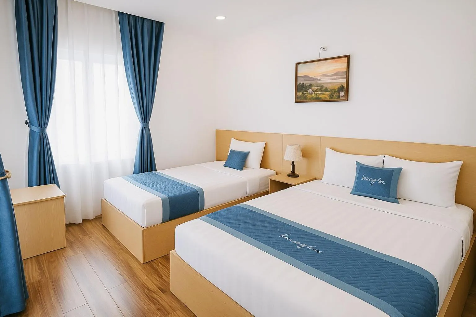 Bed in Tuan Thuy Hotel