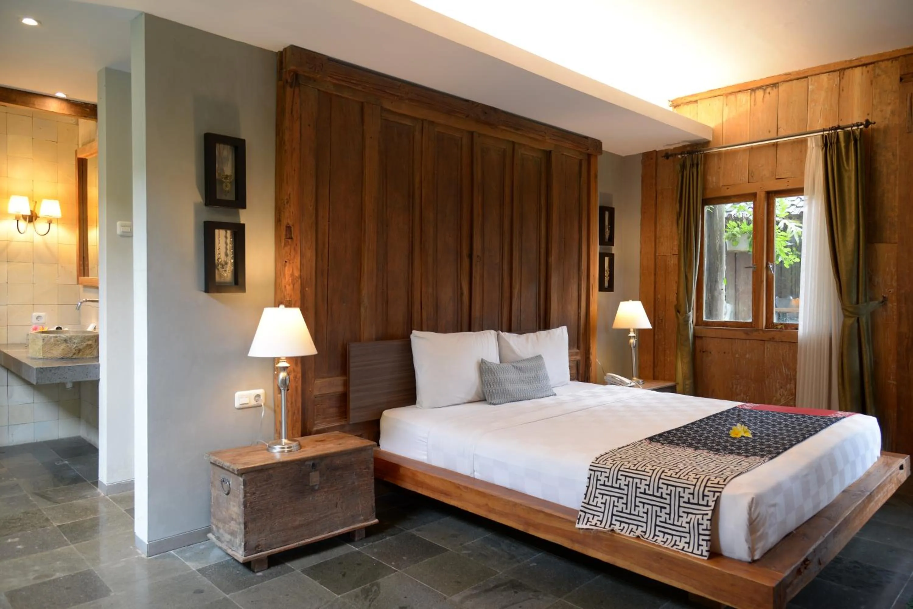 Bed in WARISAN Heritage Boutique Hotel