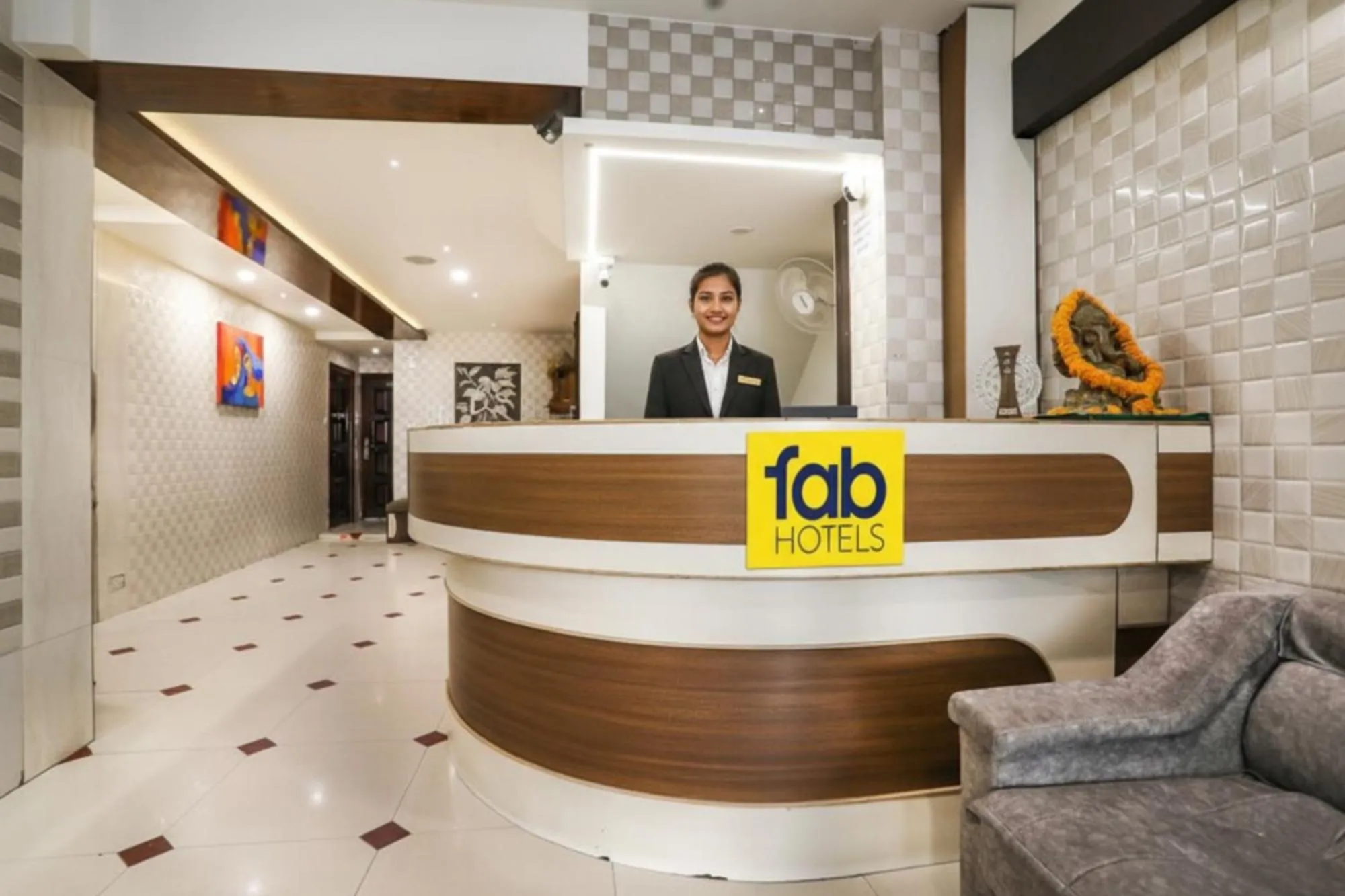 Lobby or reception in FabHotel SK