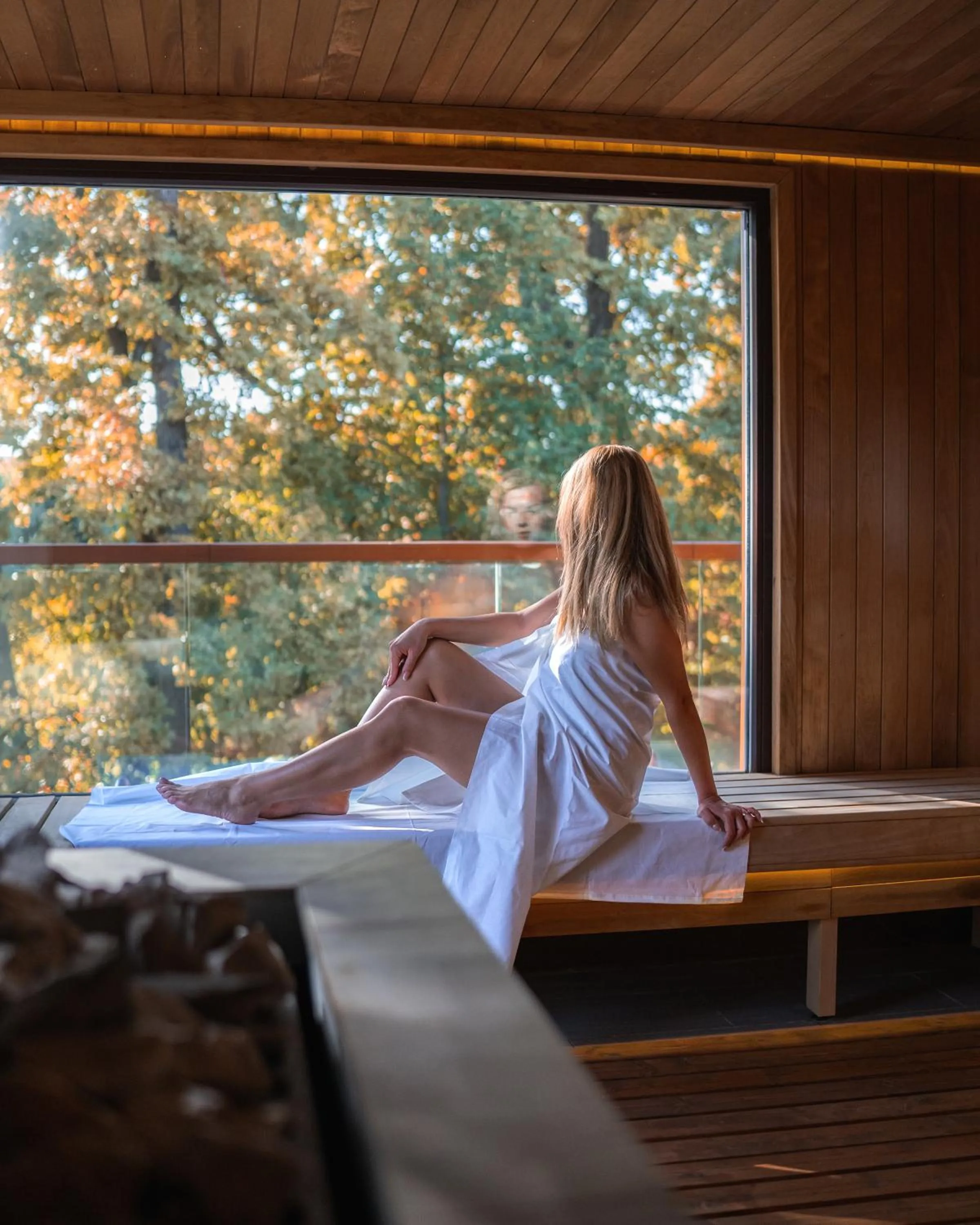 Sauna in Avalon Resort & SPA