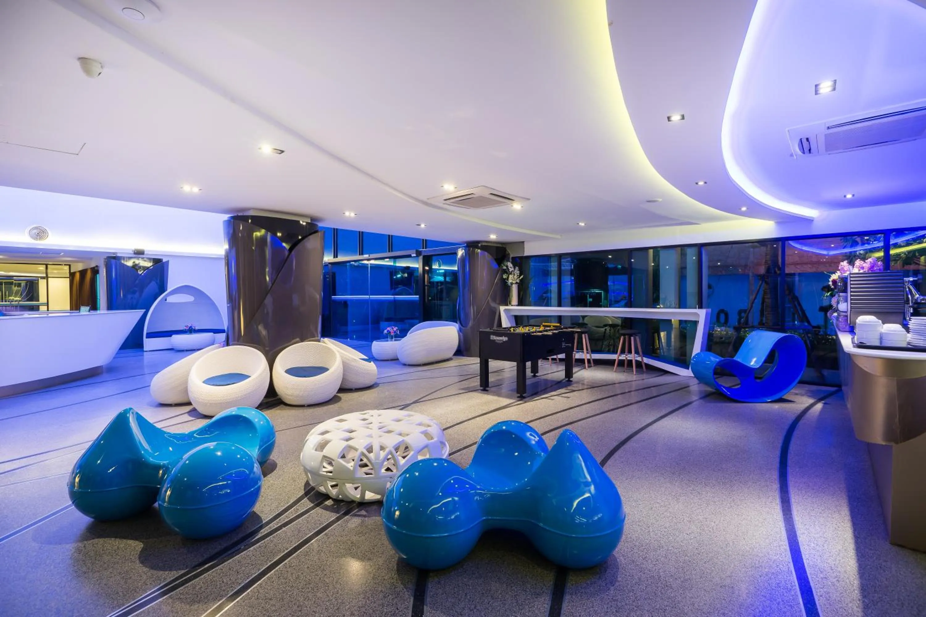 Property building in Blue Boat Hotel JC