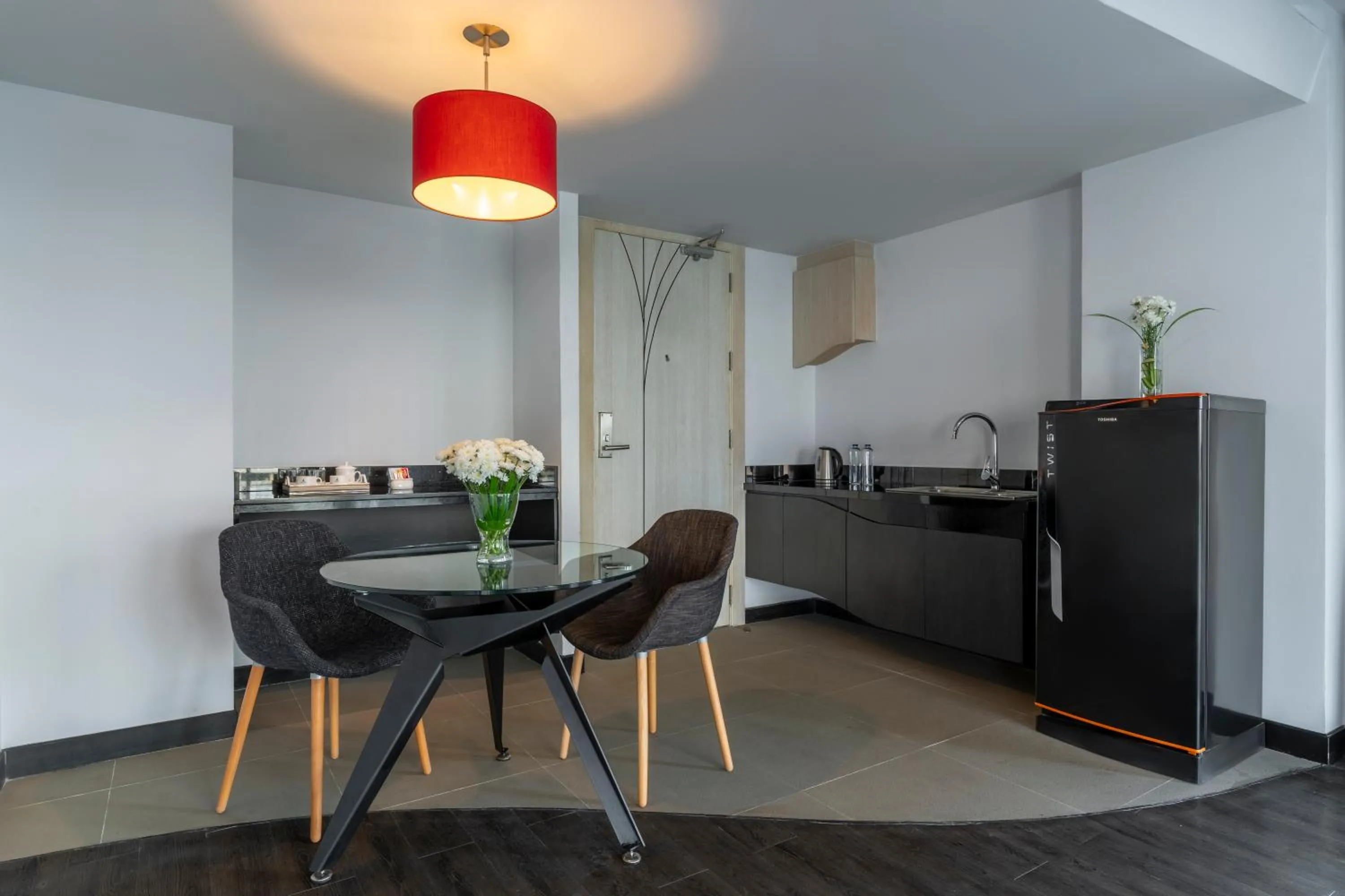 kitchen in Blue Boat Hotel JC