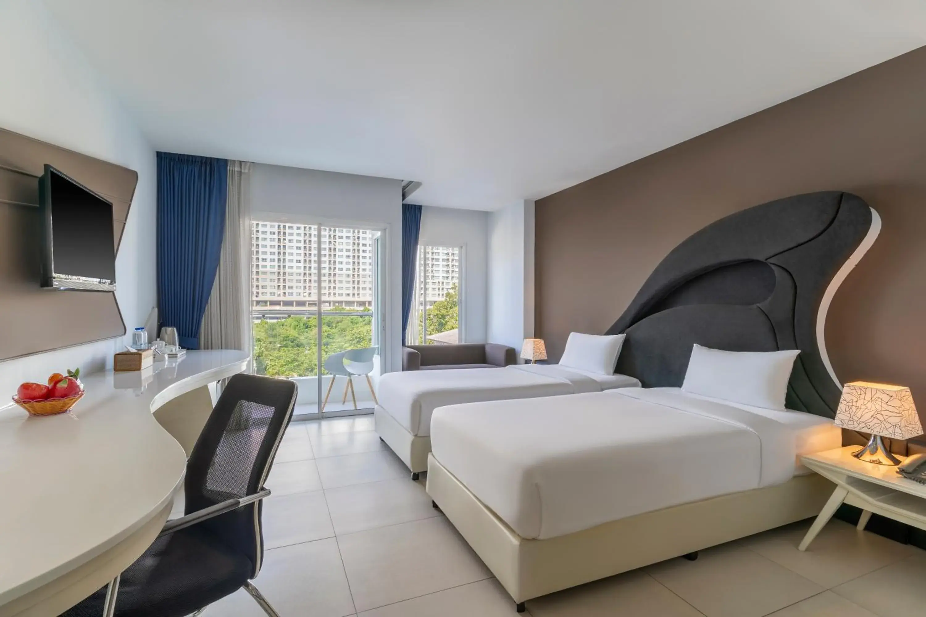 Deluxe Twin Room in Blue Boat Hotel JC Deluxe Twin Room in Blue Boat Hotel JC