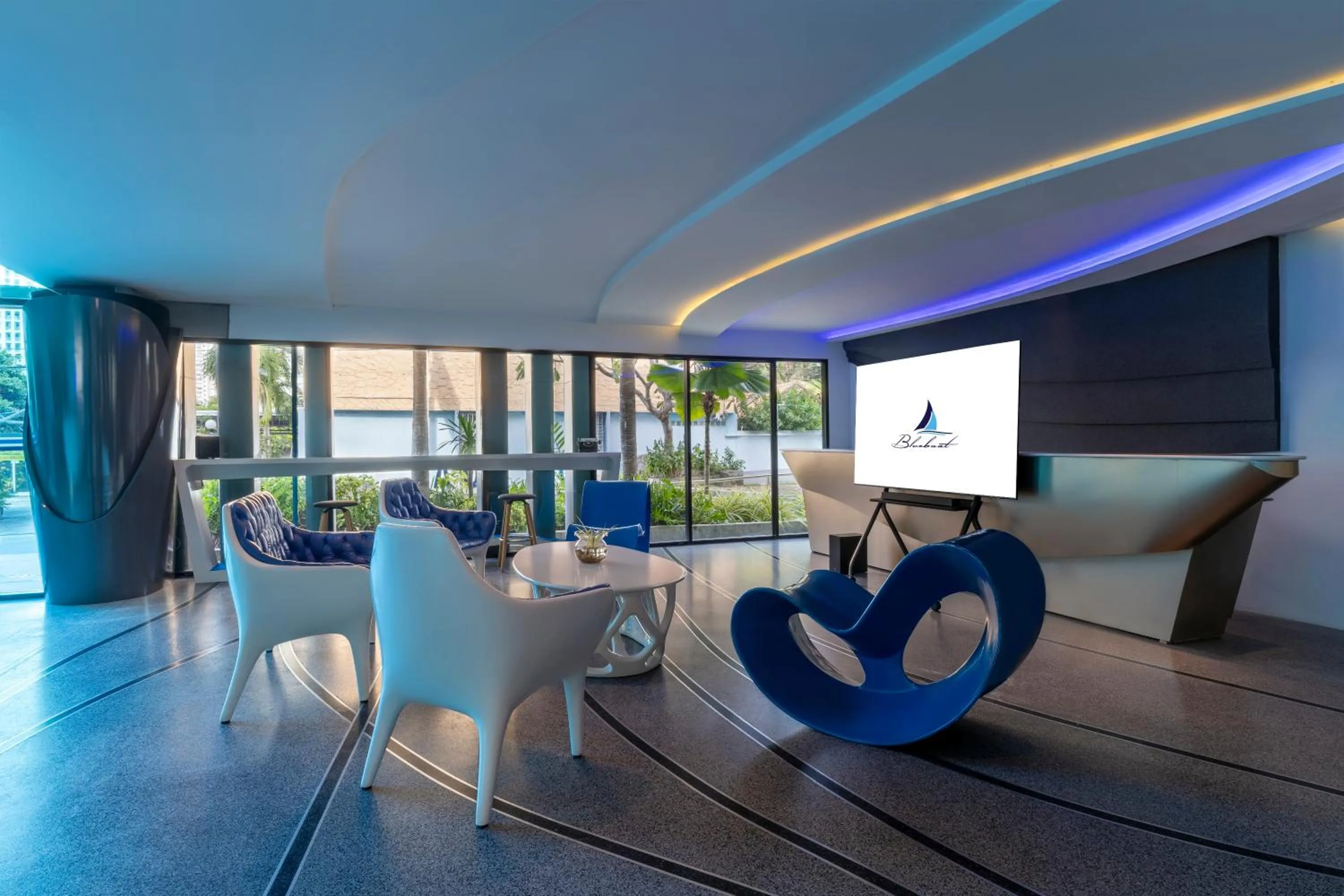 Lobby or reception in Blue Boat Hotel JC