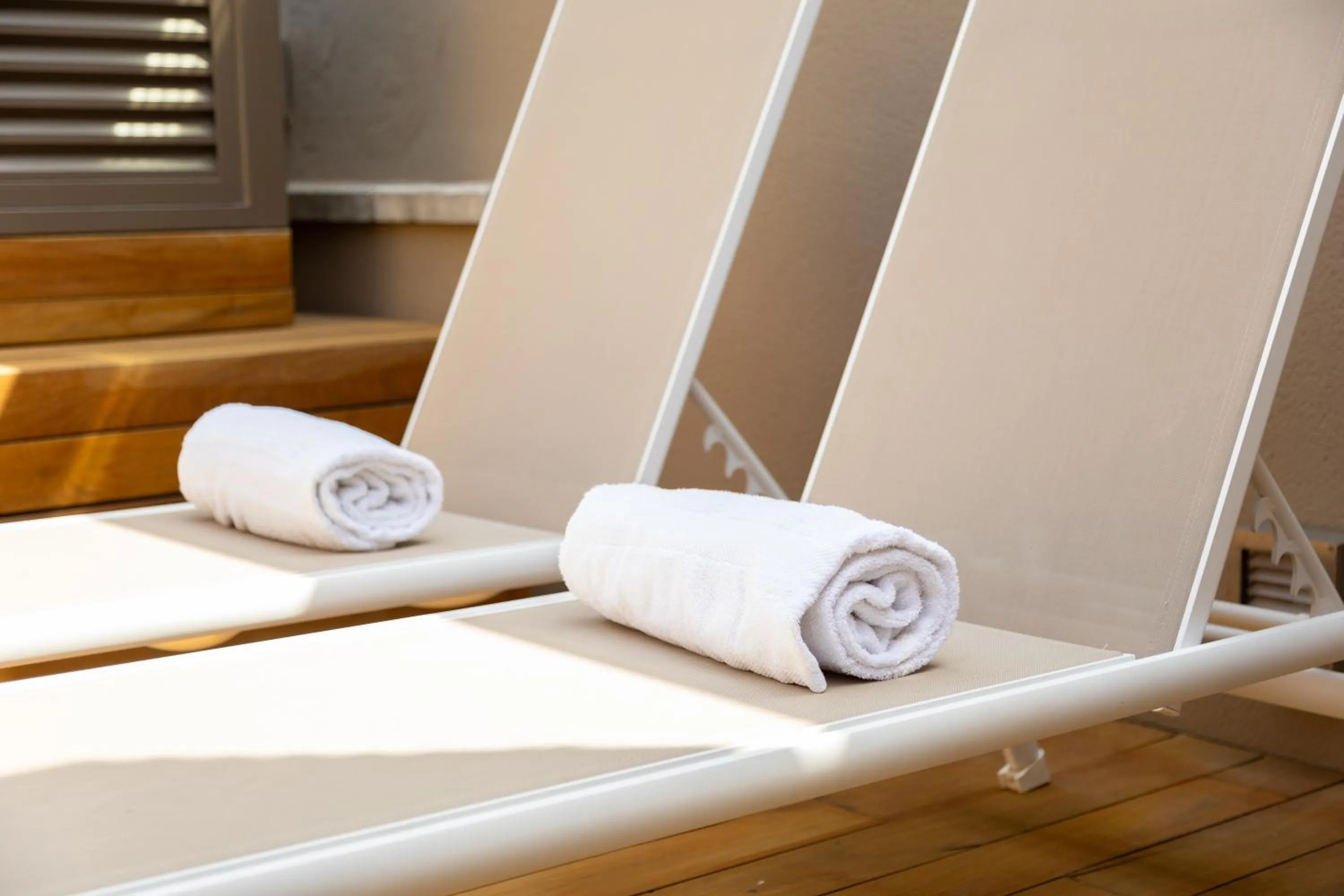 sunbed in Duquesa Suites Landmark Hotel by Grup Duquessa