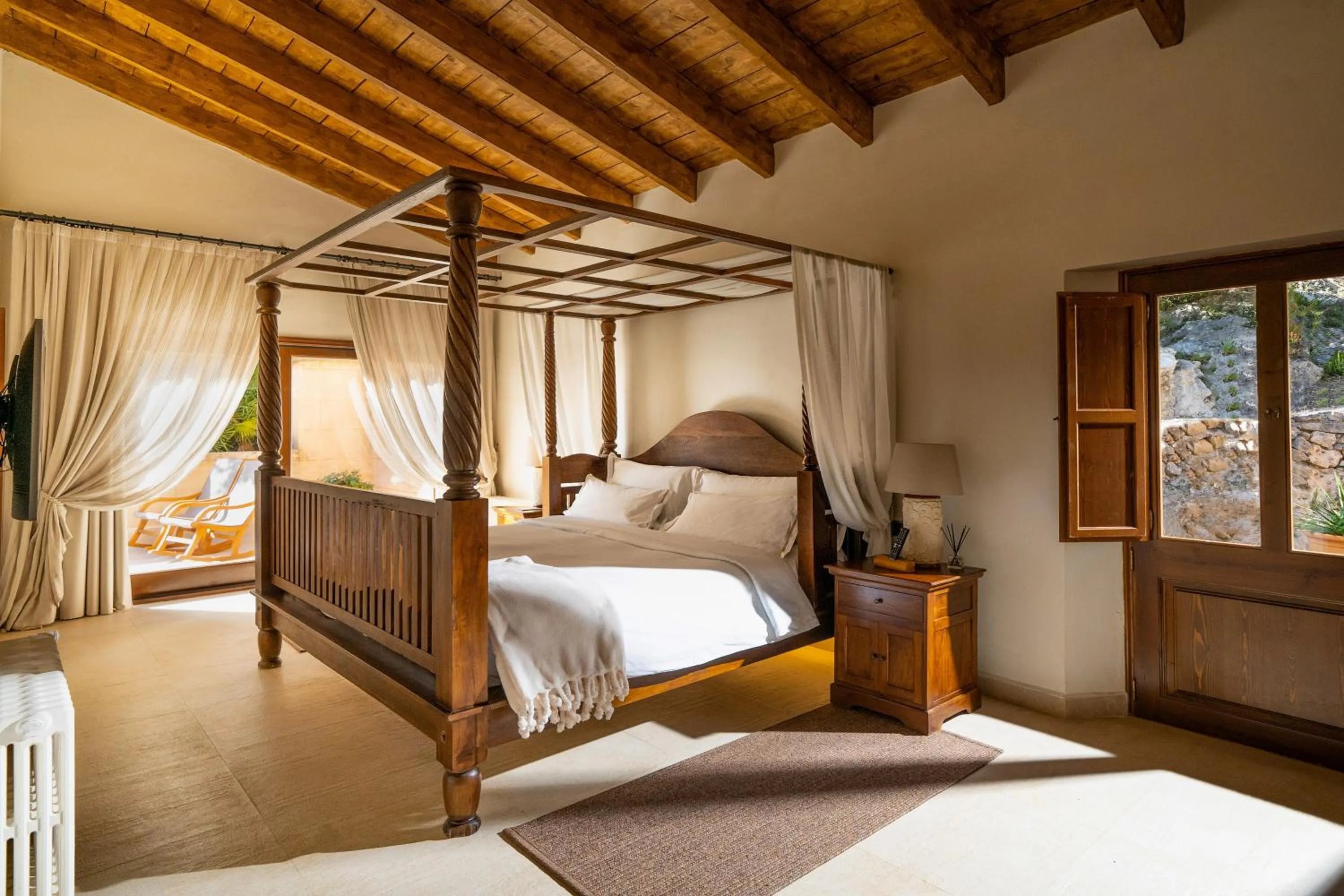 Bed in Finca Ratxo Hotel, member of Melia Collection