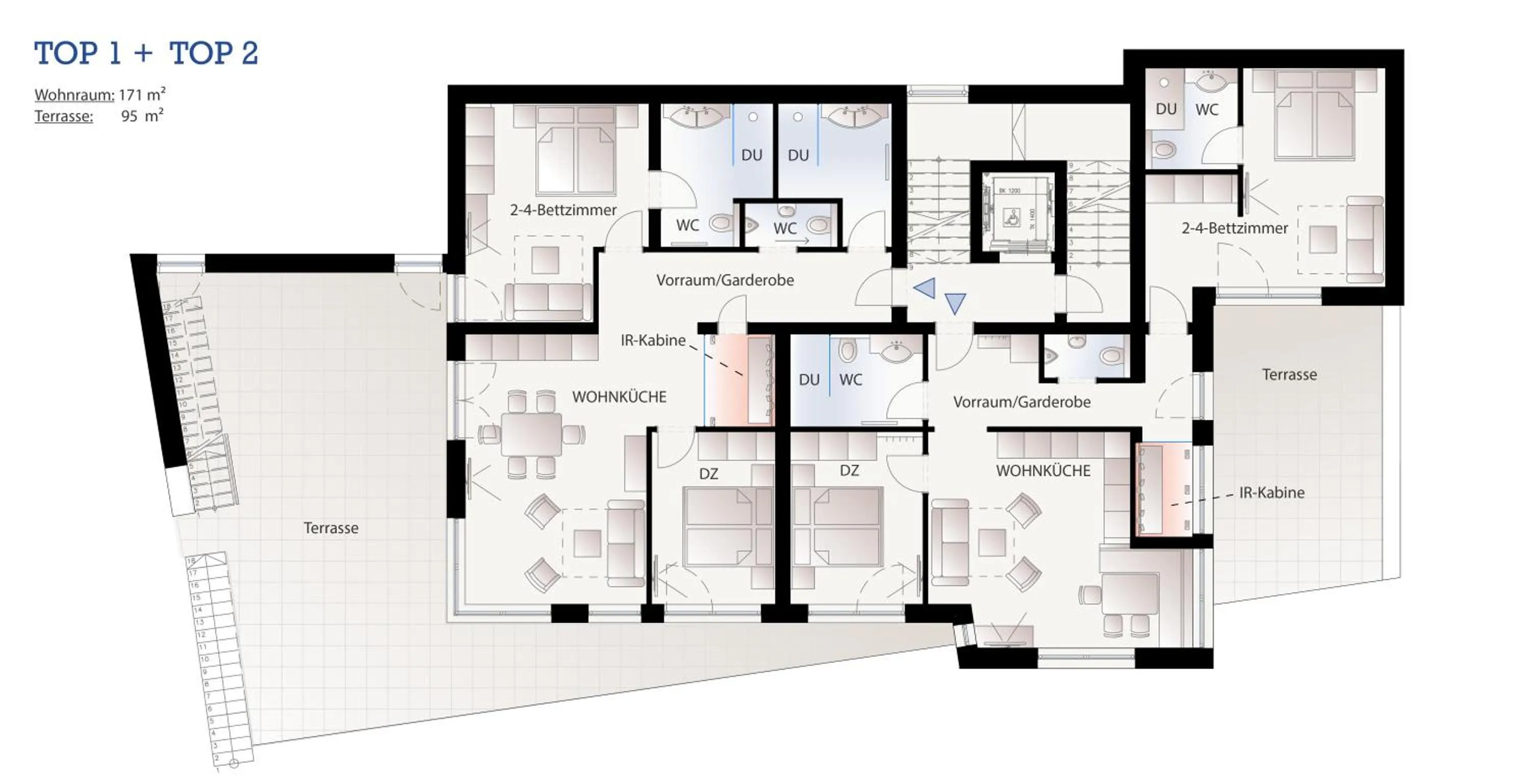 Floor plan in Aparthotel Adrenalin