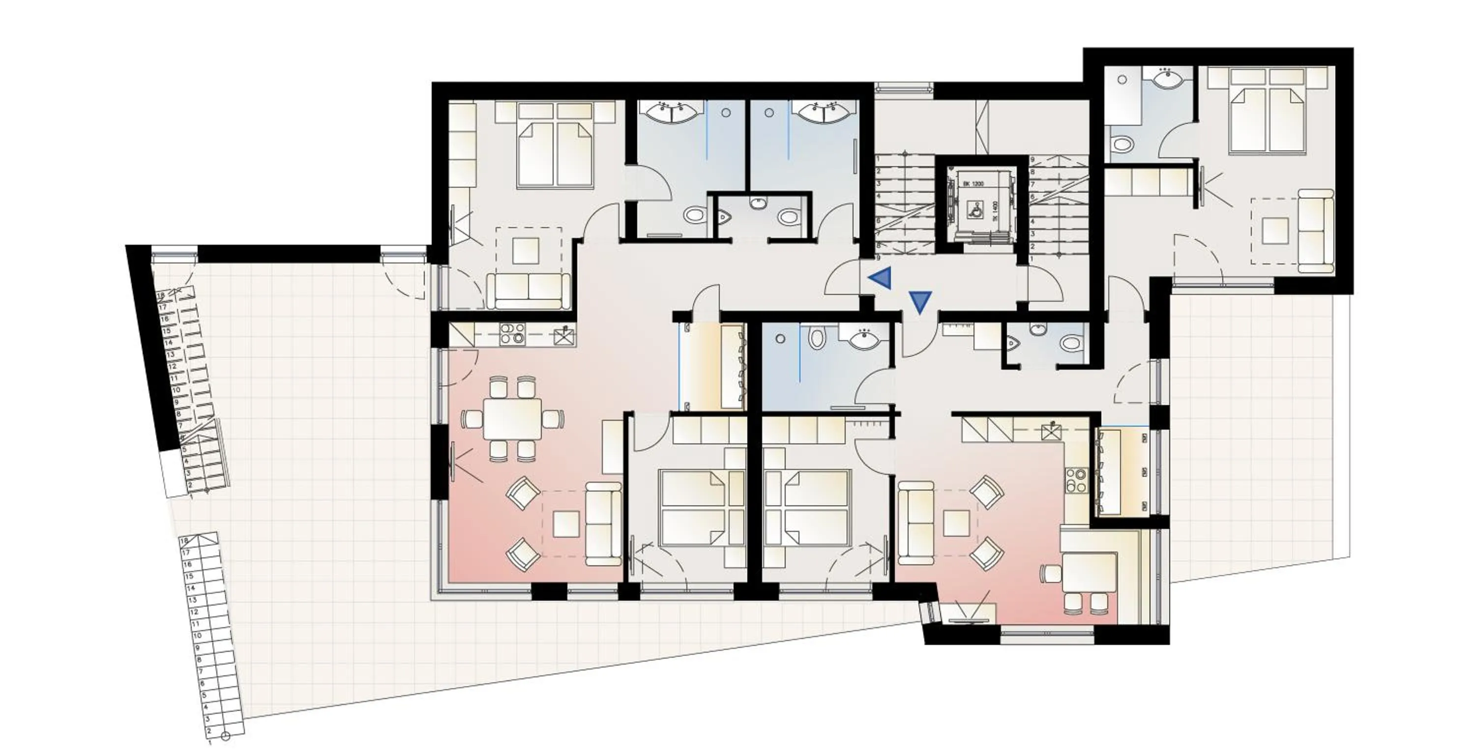 Floor plan in Aparthotel Adrenalin