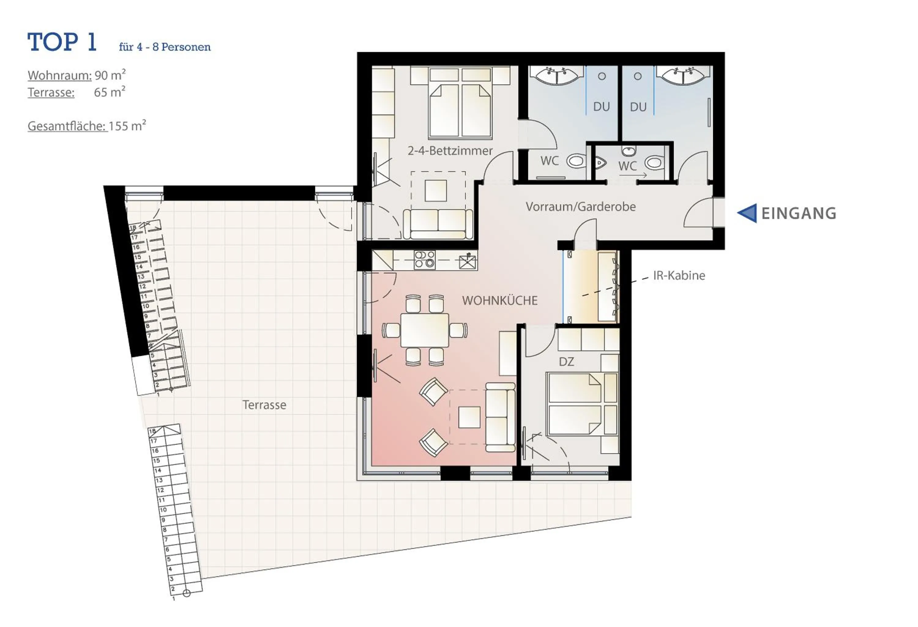 Floor plan in Aparthotel Adrenalin