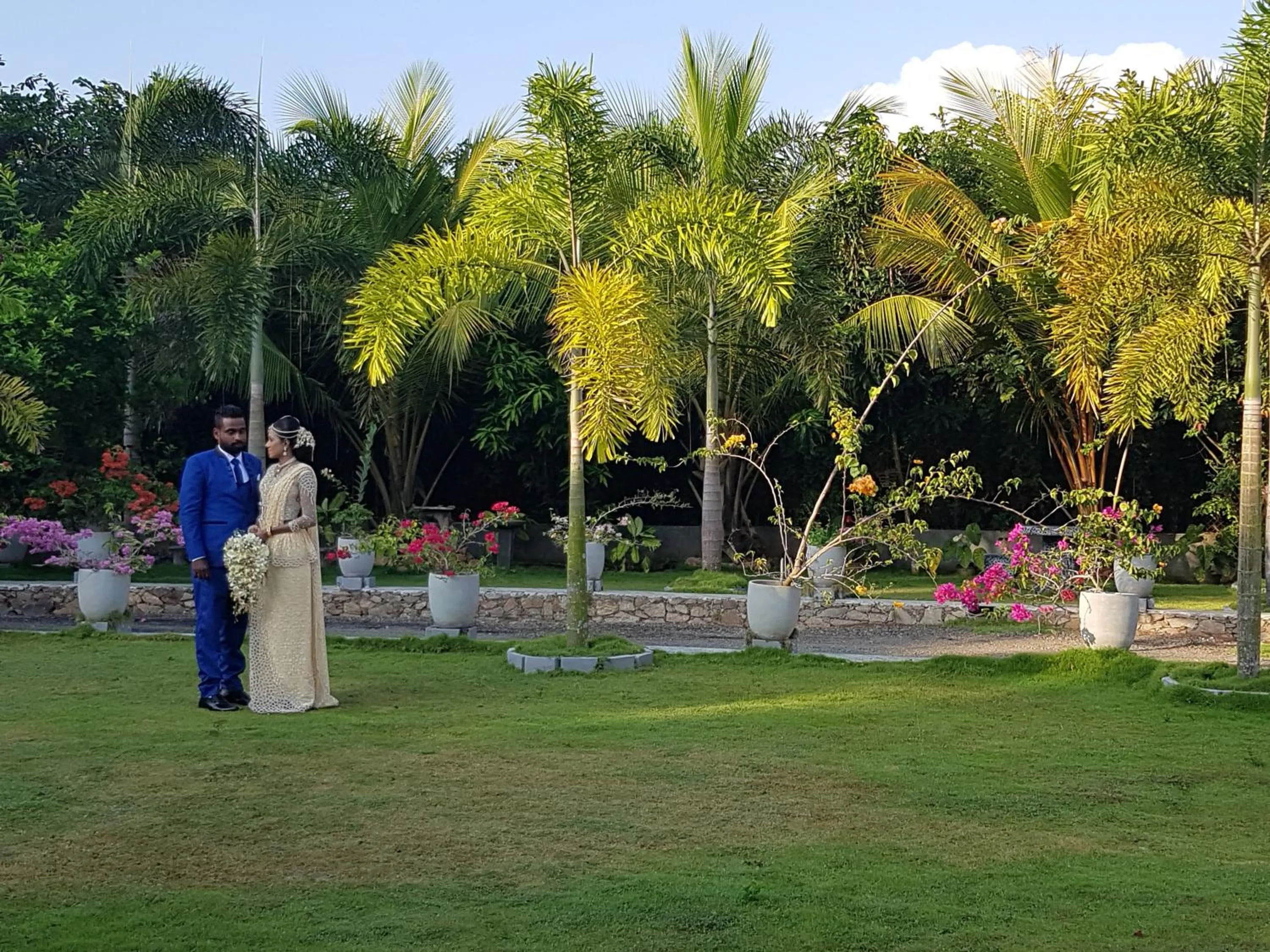 Garden in Dhammika Magic Palace