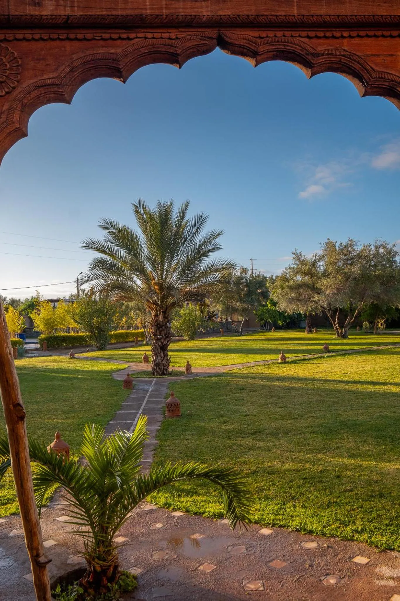 Garden view in SOBOL Le Chant des Oliviers